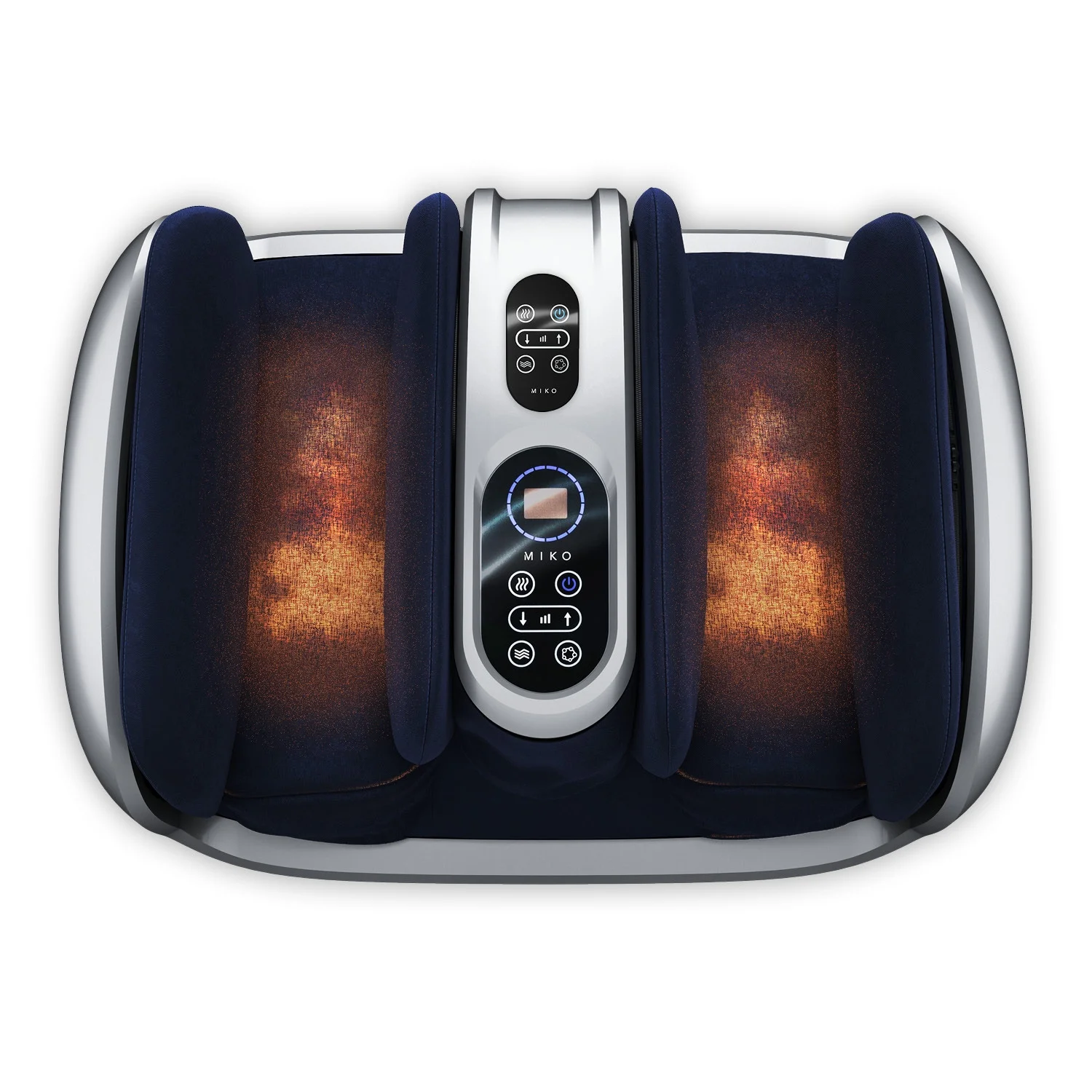 Miko Foot Massager Shiatsu Machine with Pressure Settings, Deep Kneading, Vibration, Heat and Wireless Remote, Fits up to Size 15