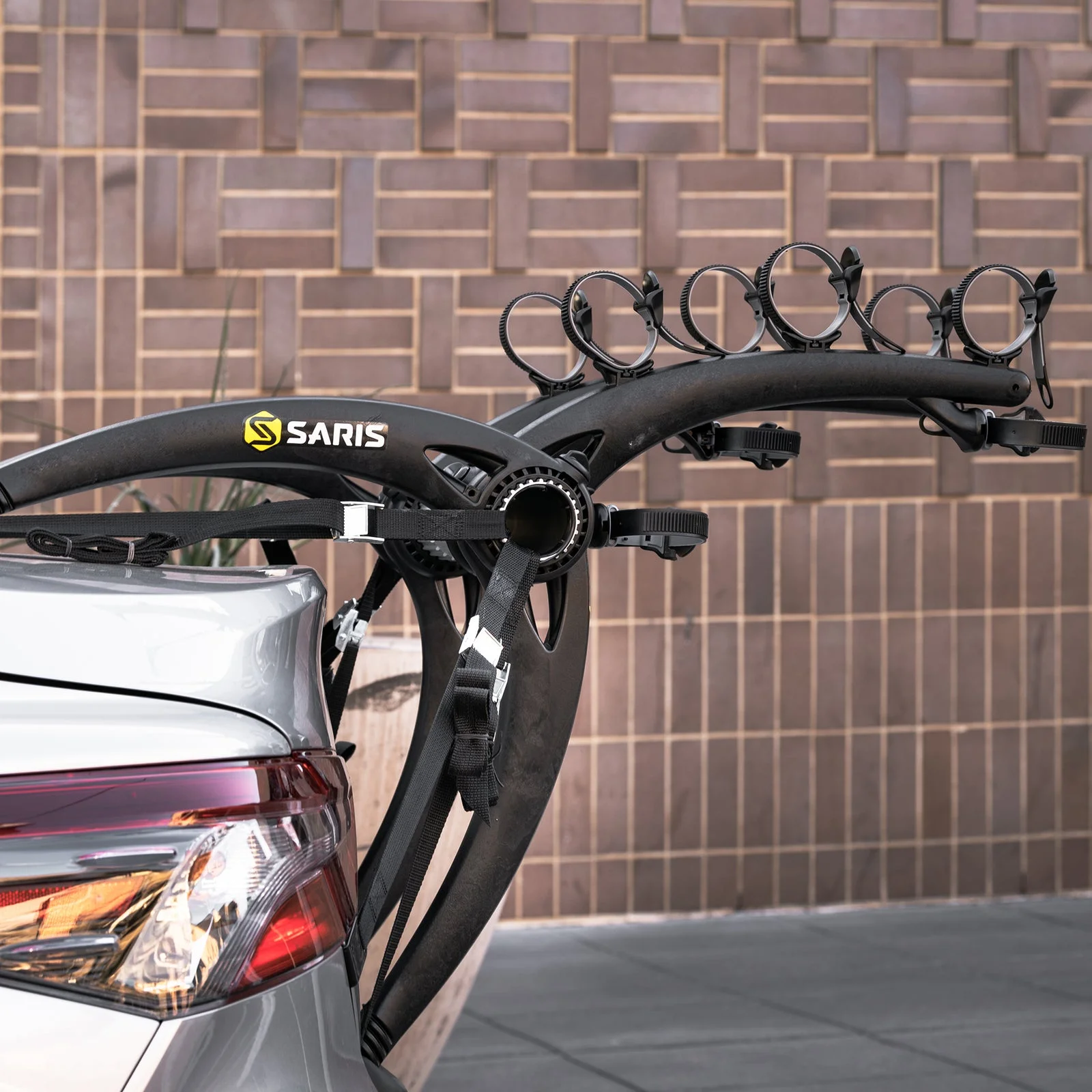Saris Bones Trunk Bike Rack Mount, 22 x 20 x 9 in, Bike Rack for Car and SUVs, 3 Bikes