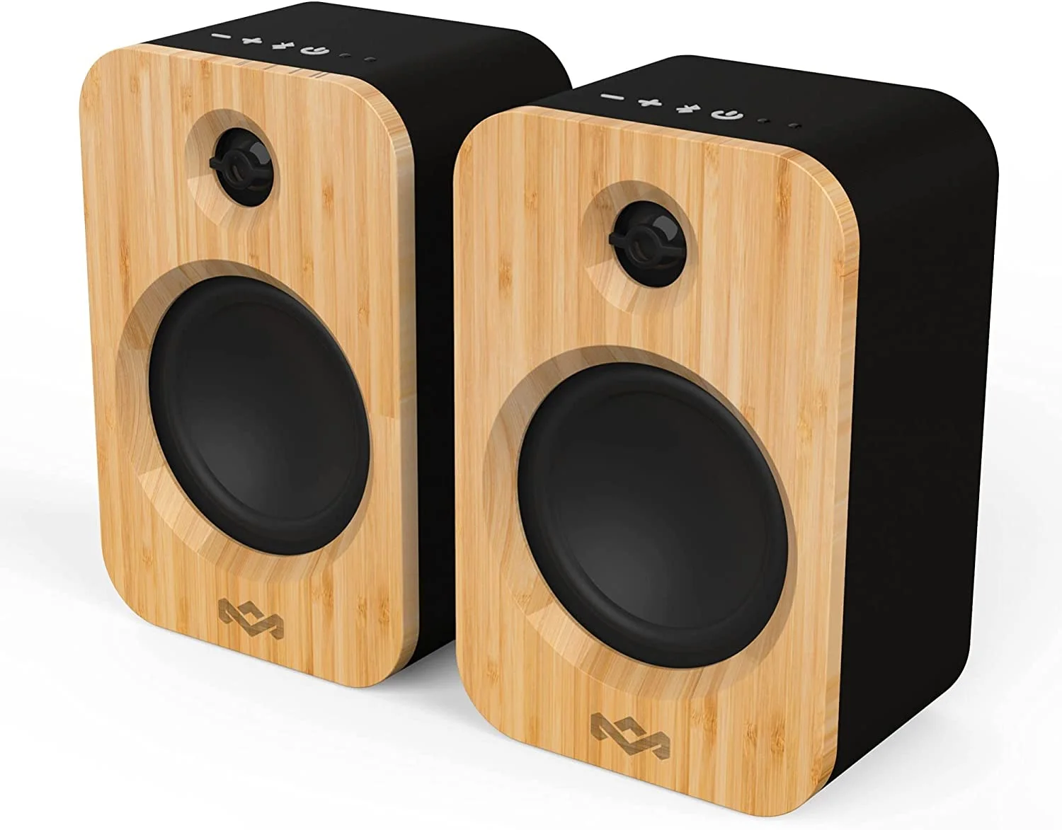 House of Marley Get Together Duo - Speakers - Wireless - Bluetooth - 20 Watt - 2-way - Signature Black