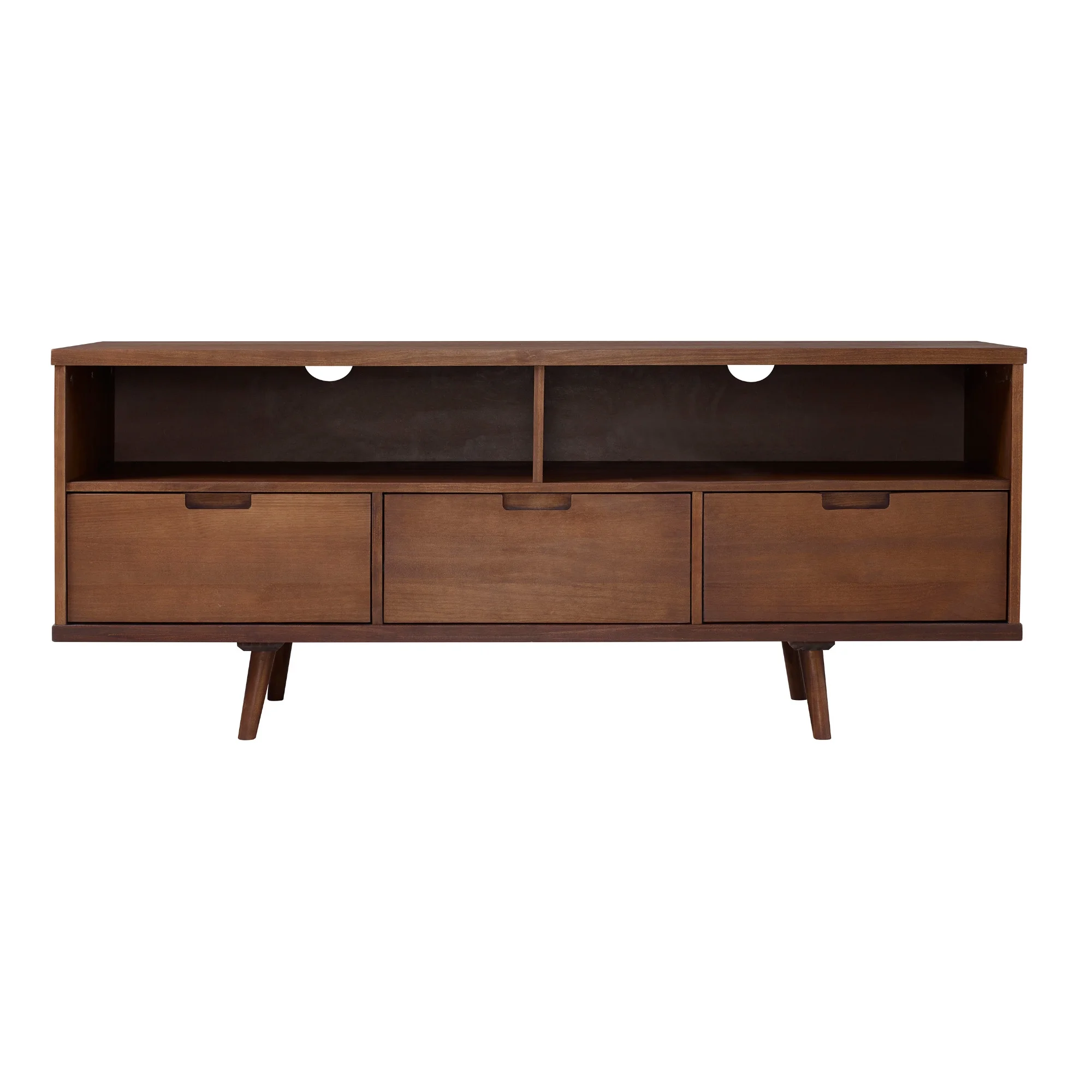 GeeHome Mid-Century Modern Solid Wood 3-Drawer 58