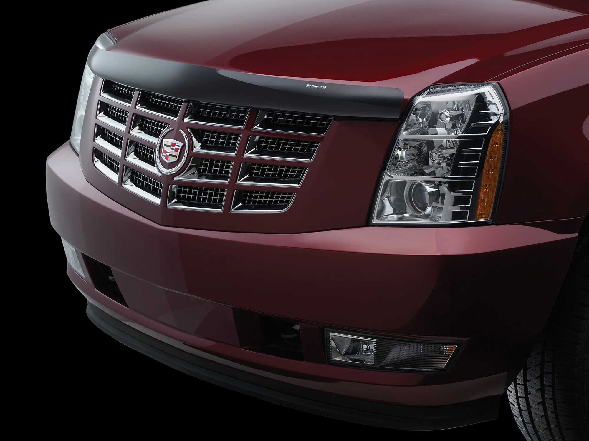 WeatherTech Stone and Bug Deflector Custom Fit Hood Deflector compatible with Cadillac Escalade ESV, Escalade EXT, Escalade