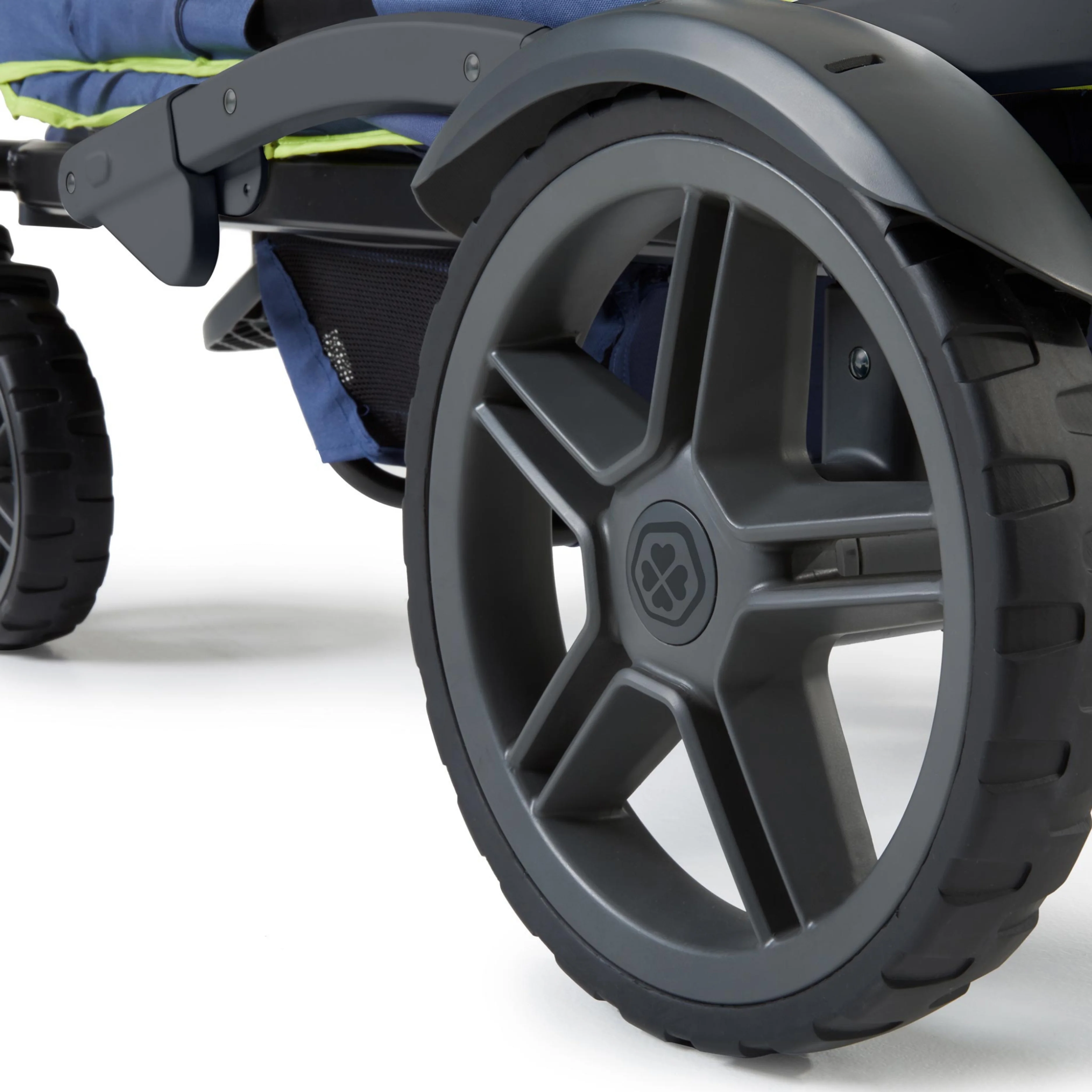 Gladly Family Anthem2 All-Terrain 2-Seater Wagon Stroller, Rugged Wheels, Removable Canopy, Foldable, Sand & Sea