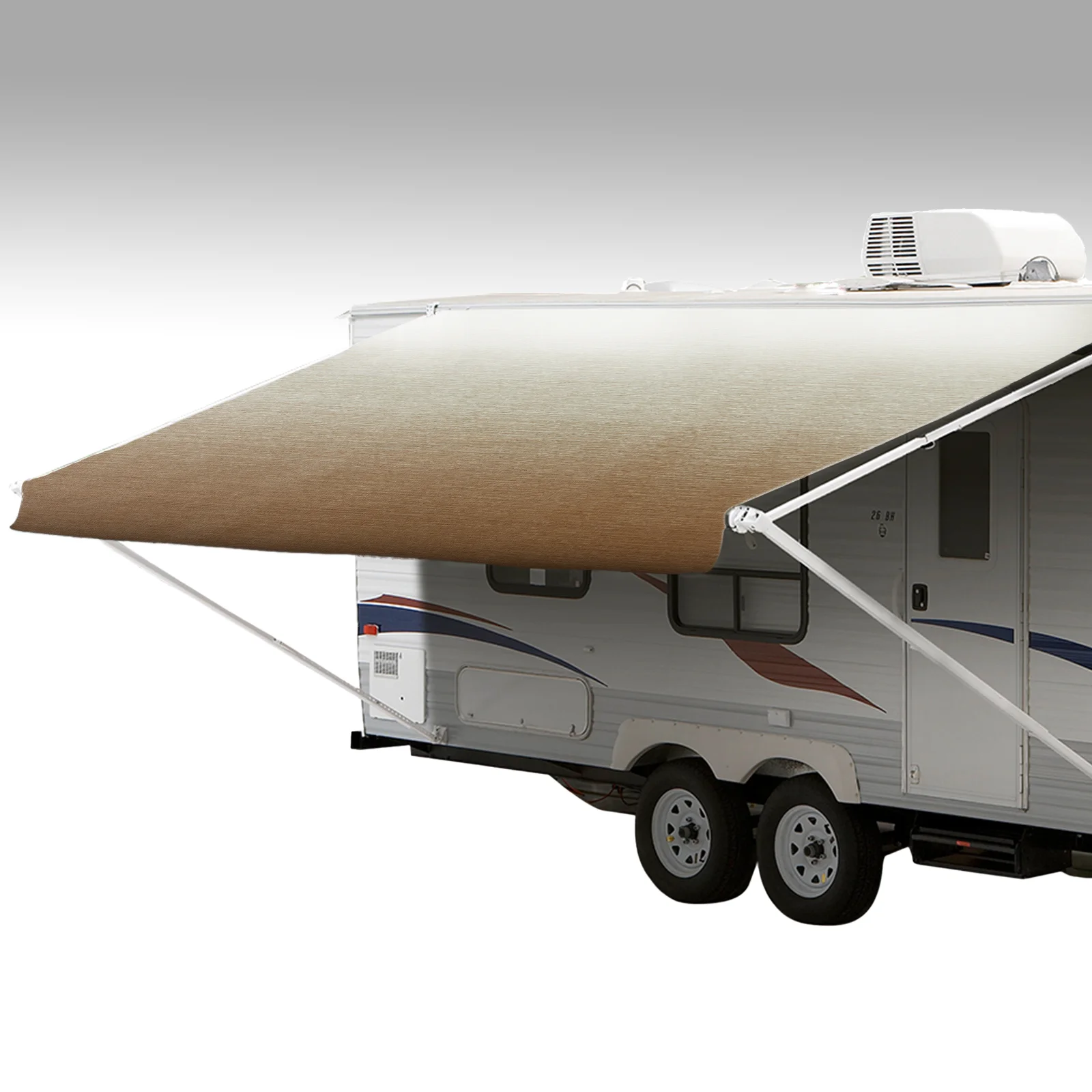 ShadePro RV Awning Fabric Replacement Premium Grade Vinyl 12' Dune Fade (Fabric length 11'2