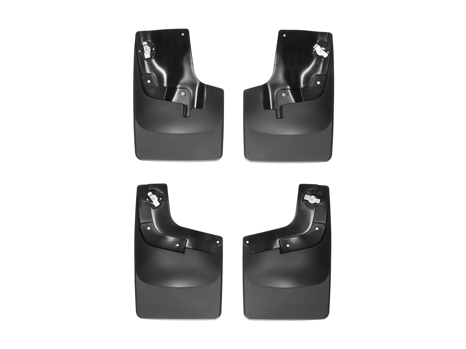 WeatherTech Custom No Drill Splash Guard MudFlaps compatible with Colorado, Canyon, Front & Rear Set - Black