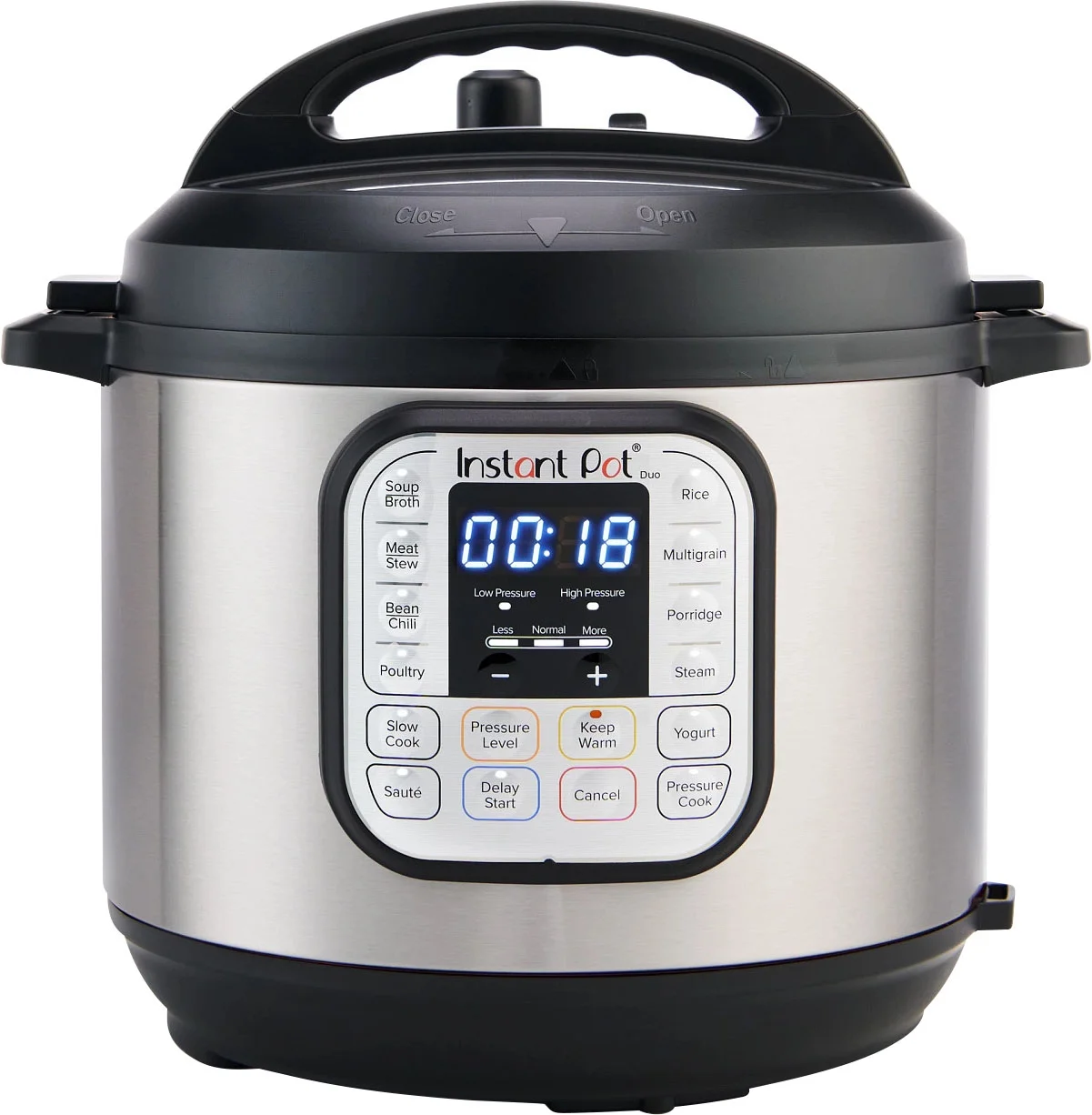 Instant Pot Duo 6 Qt Electric Pressure Cooker 7-in-1 with Easy-Release Steam Switch, Slow Cooker, Rice Cooker, Steamer and More