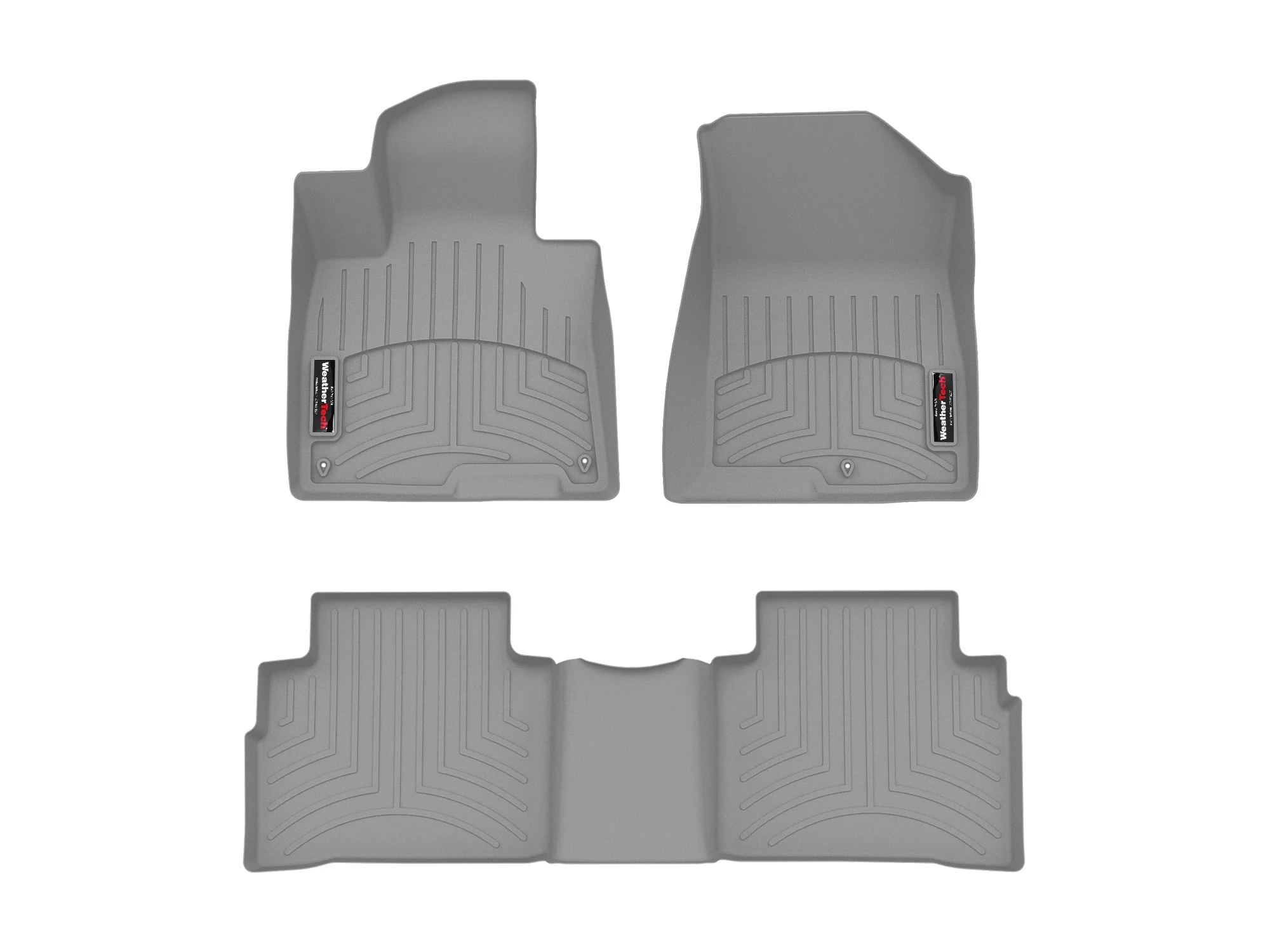 WeatherTech Custom Fit FloorLiners compatible with 2023-2025 Kia Sportage - 1st & 2nd Row, Grey