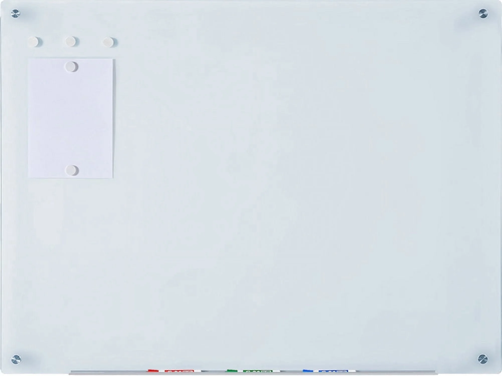 Audio-Visual Direct Magnetic Glass Dry-Erase Board Set - 36
