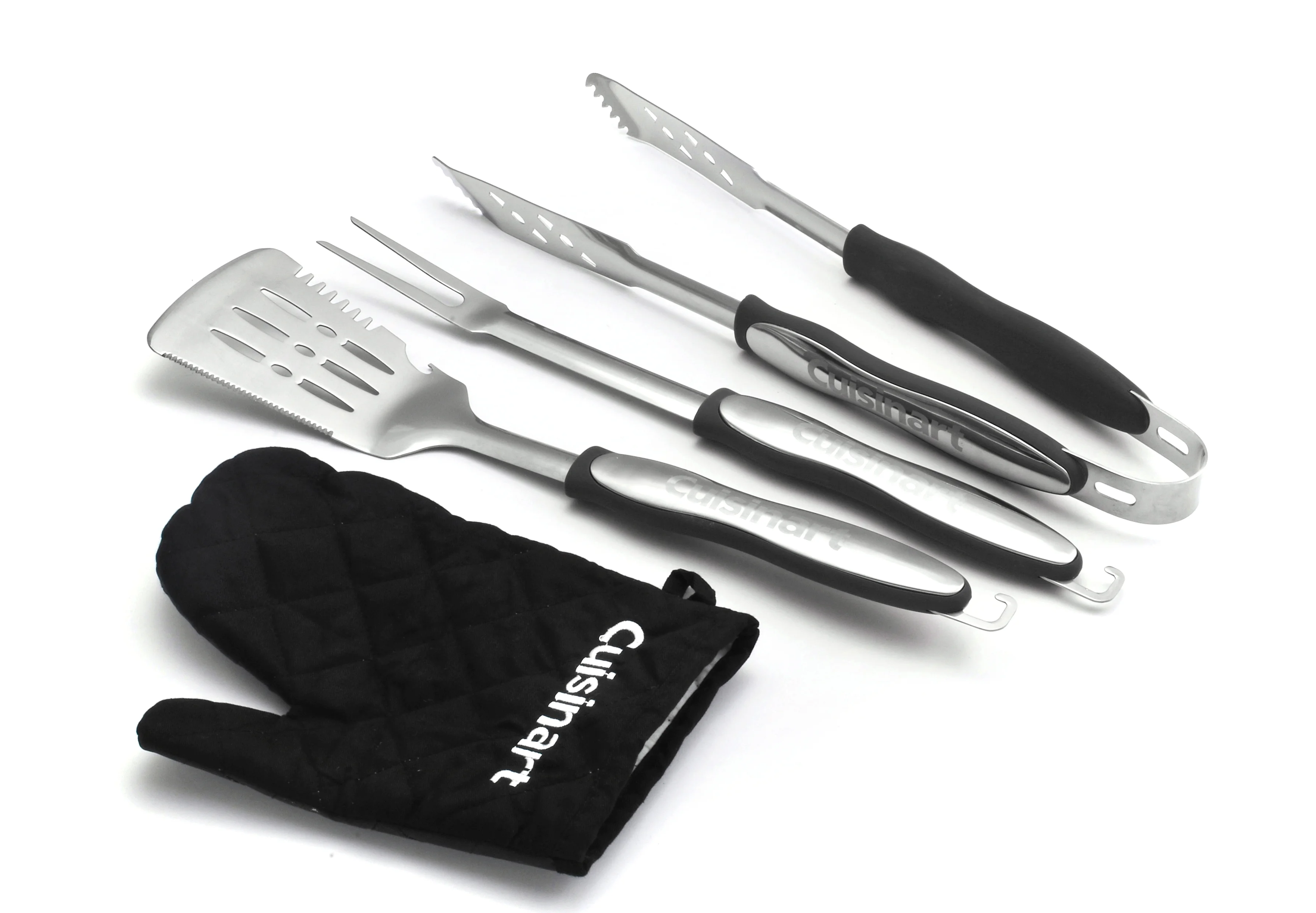 Cuisinart CGG-180TB Petit Gourmet Tabletop Gas Grill with 3 Piece Tool Set and BONUS Grill Glove