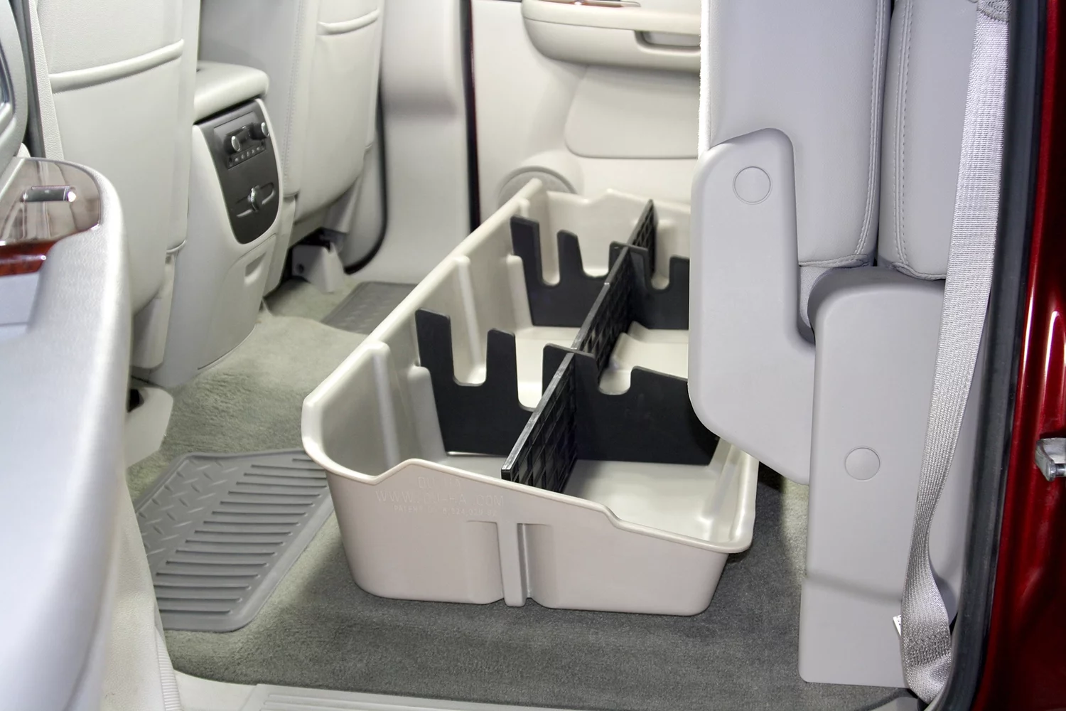 Du-ha Underseat Storage Gun Case '07-13 Chevrolet/gmc & 2014 Heavy Duty Crew Cab (dark Gray)