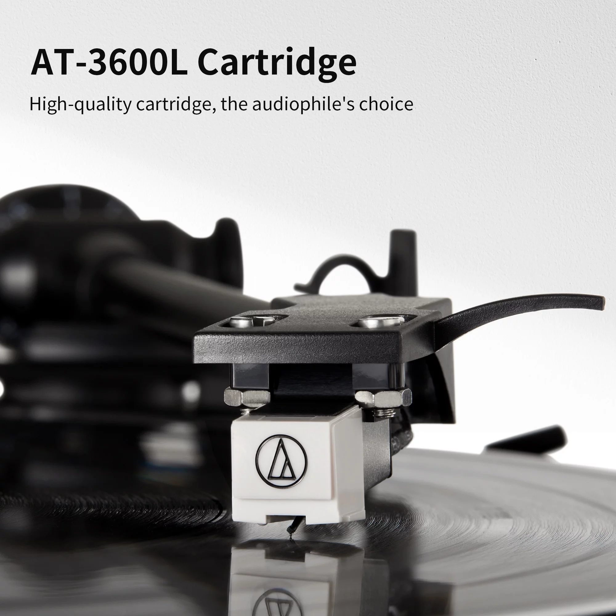 Angels Horn H019 Bluetooth Turntable, High-Fidelity Vinyl Record Player with Built-in Speakers