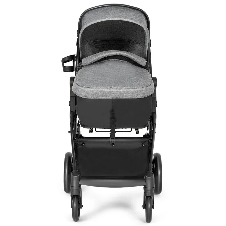 Yardi Yard 2-in-1 Foldable Pushchair Newborn Infant Baby Stroller-Gray, Toddler Stroller for Infant & Toddler