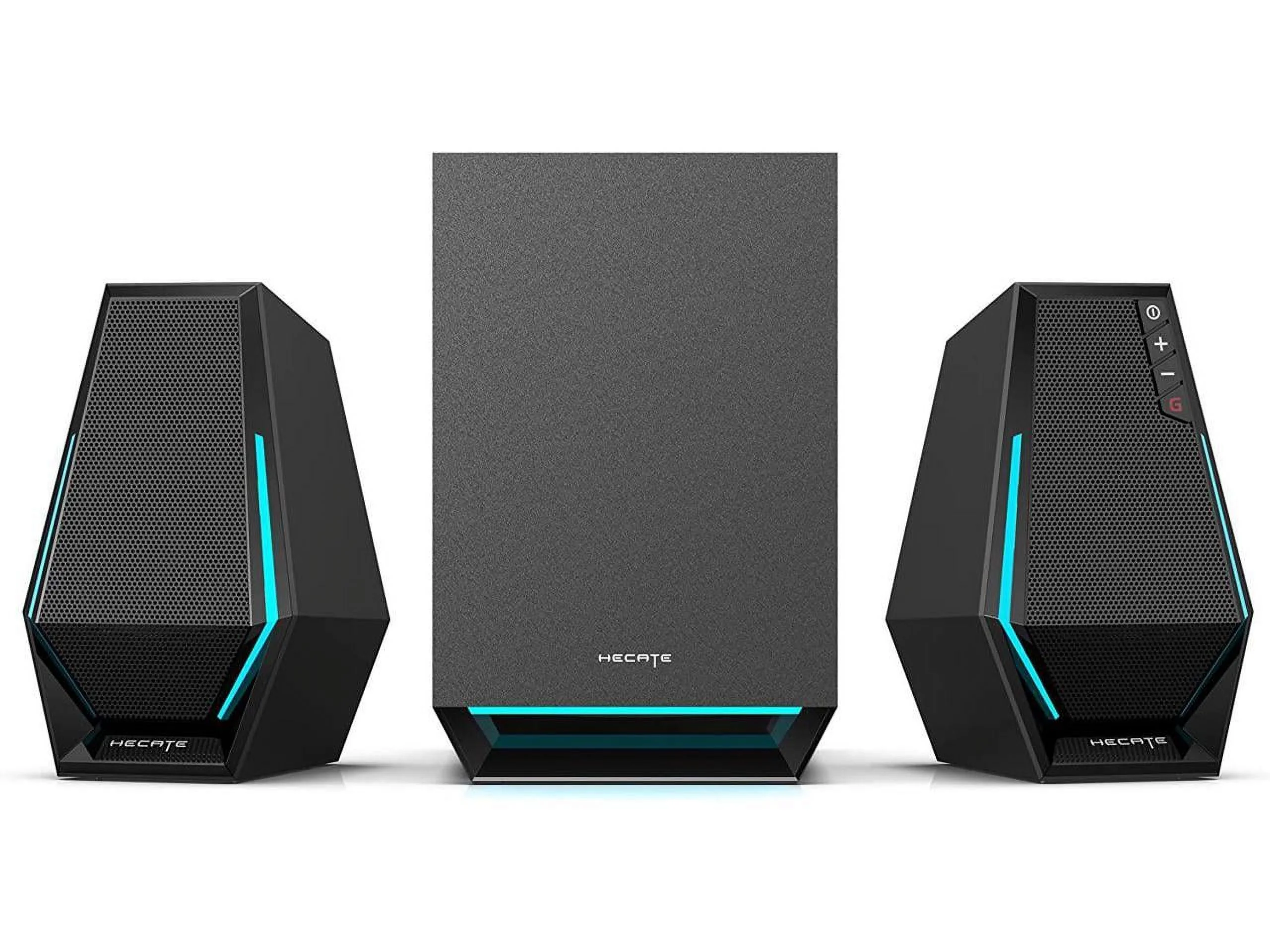 Edifier G1500 MAX 2.1 Computer Speakers System, Hecate Gaming Speakers with Subwoofer, RGB, Bluetooth 5.3, USB, Type-C, 3.5mm AUX Input, Black