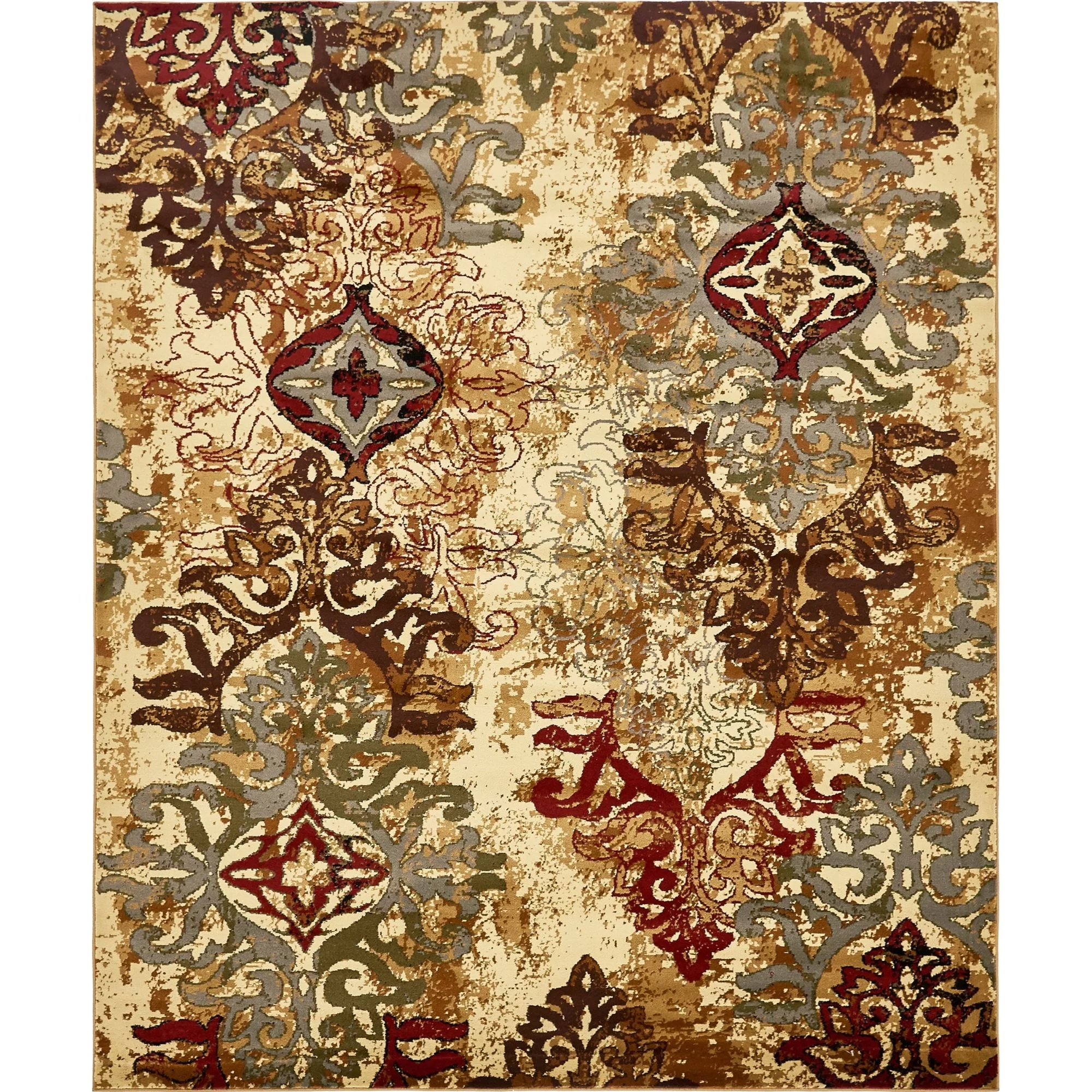 Unique Loom Congencis Barista Rug Beige/Blue 7' 10