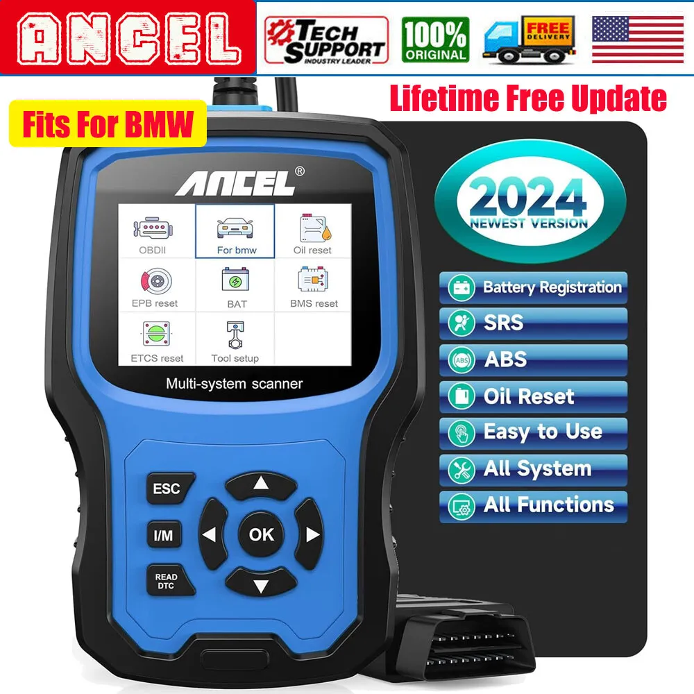Ancel BM700 OBD2 Scanner All System Diagnostic Car for BMW MINI Rolls-Royce Vehicle Code Reader