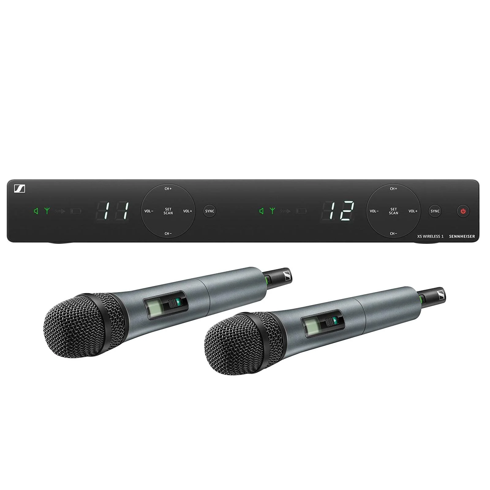 Sennheiser XSW 1-825 DUAL-A 2-Channel Wireless System with Carry Case & Microphone Sanitizer Spray Package