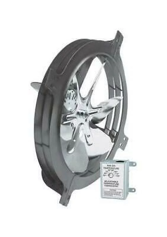 1 PC Air Vent 18 in. H X 17.8 in. W X 7.3 in. L X 15 in. D Steel Gable Mount Power Fan