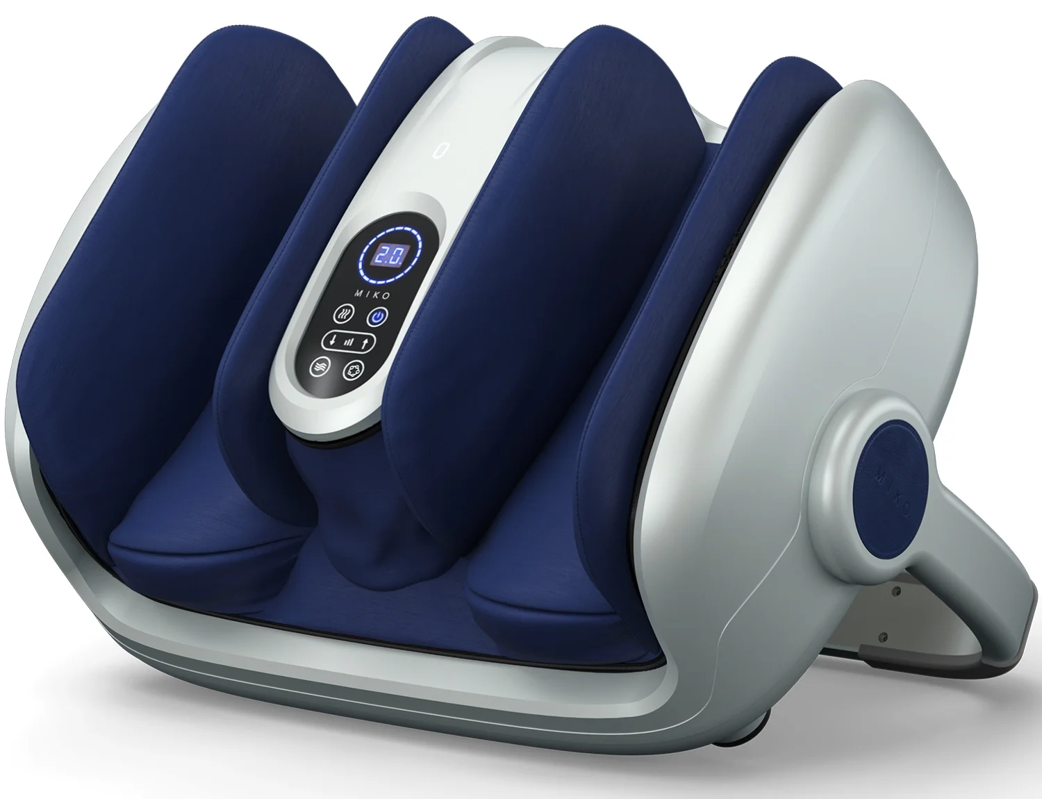 Miko Foot Massager Shiatsu Machine with Pressure Settings, Deep Kneading, Vibration, Heat and Wireless Remote, Fits up to Size 15