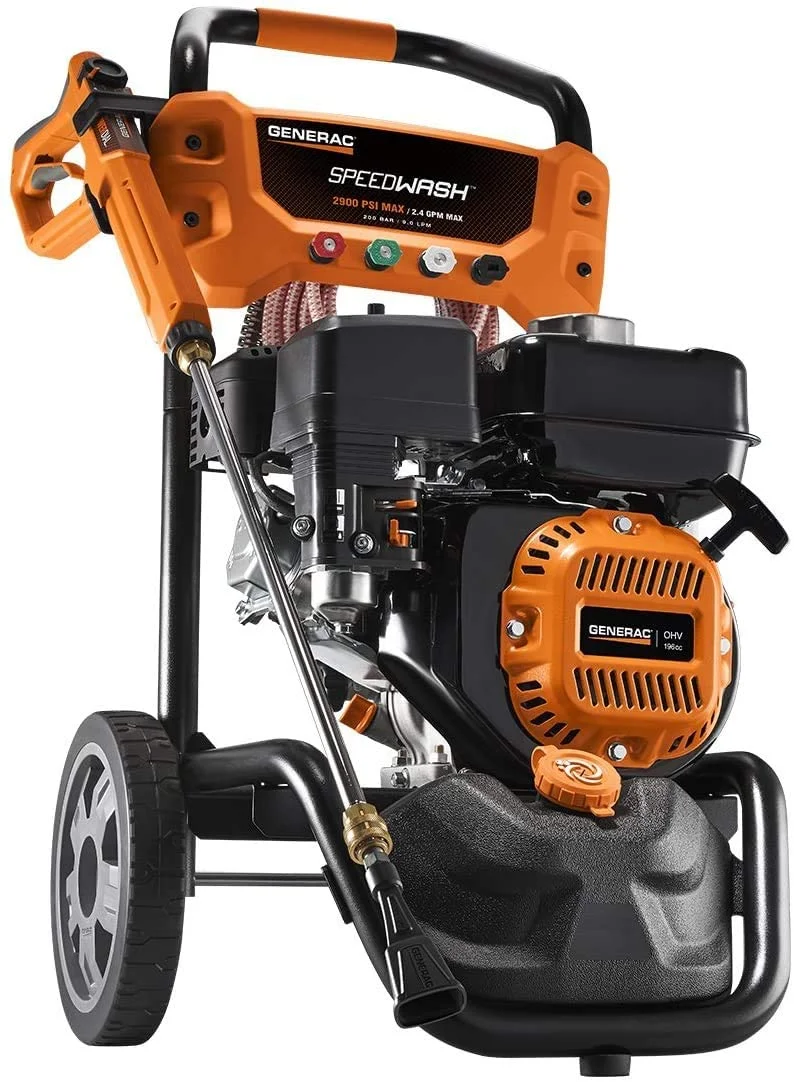 Generac 7899 - SpeedWash 2900 PSI 2.4 GPM Pressure Washer with 196cc OHV Engine and Axial Cam Pump, 50-ST. / CSA