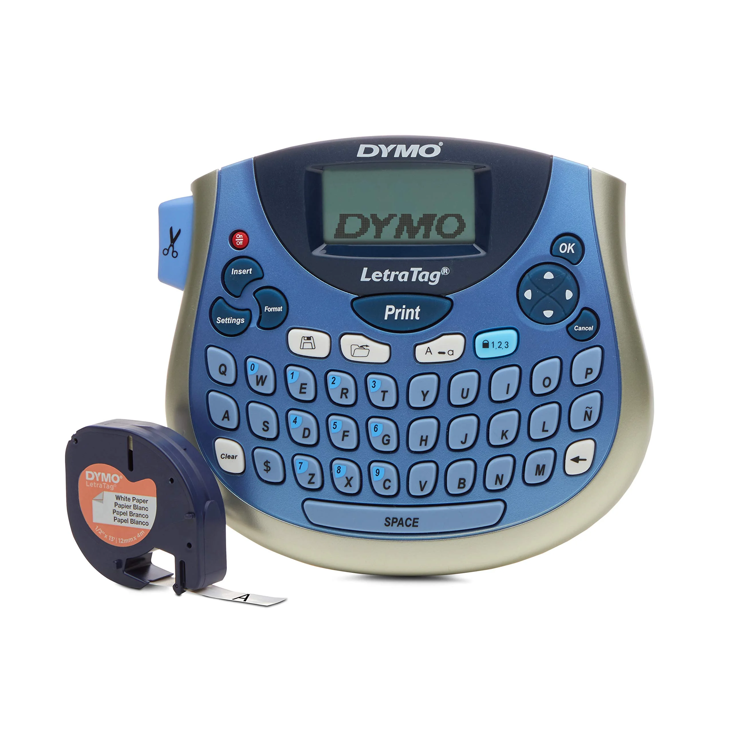 DYMO LetraTag LT-100T Compact, Portable Label Maker with QWERTY keyboard (1733011),Assorted