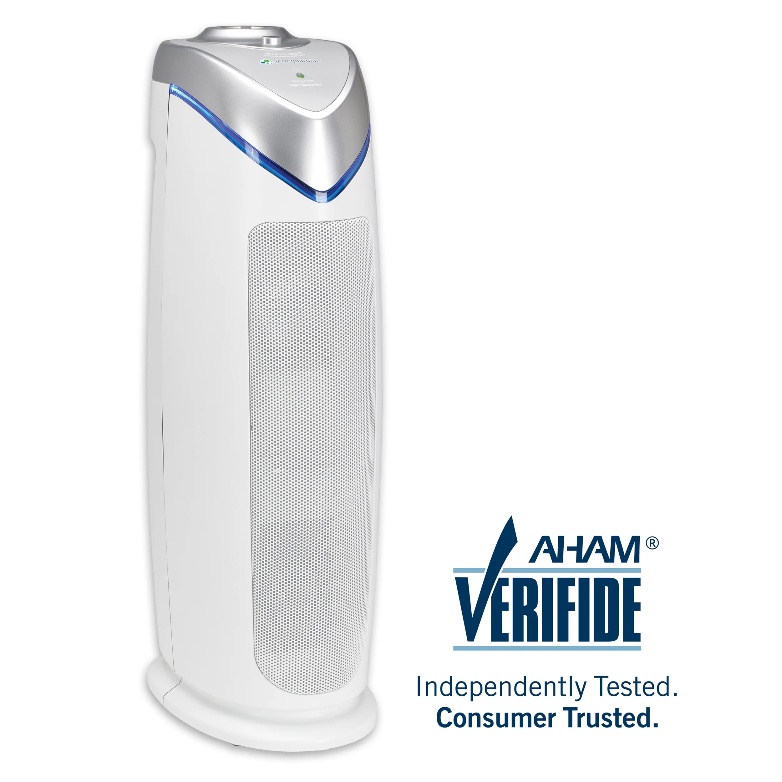 GermGuardian Air Purifier with HEPA Filter, UV-C, Removes Odors, Mold, 743 Sq. ft, AC4825W, White
