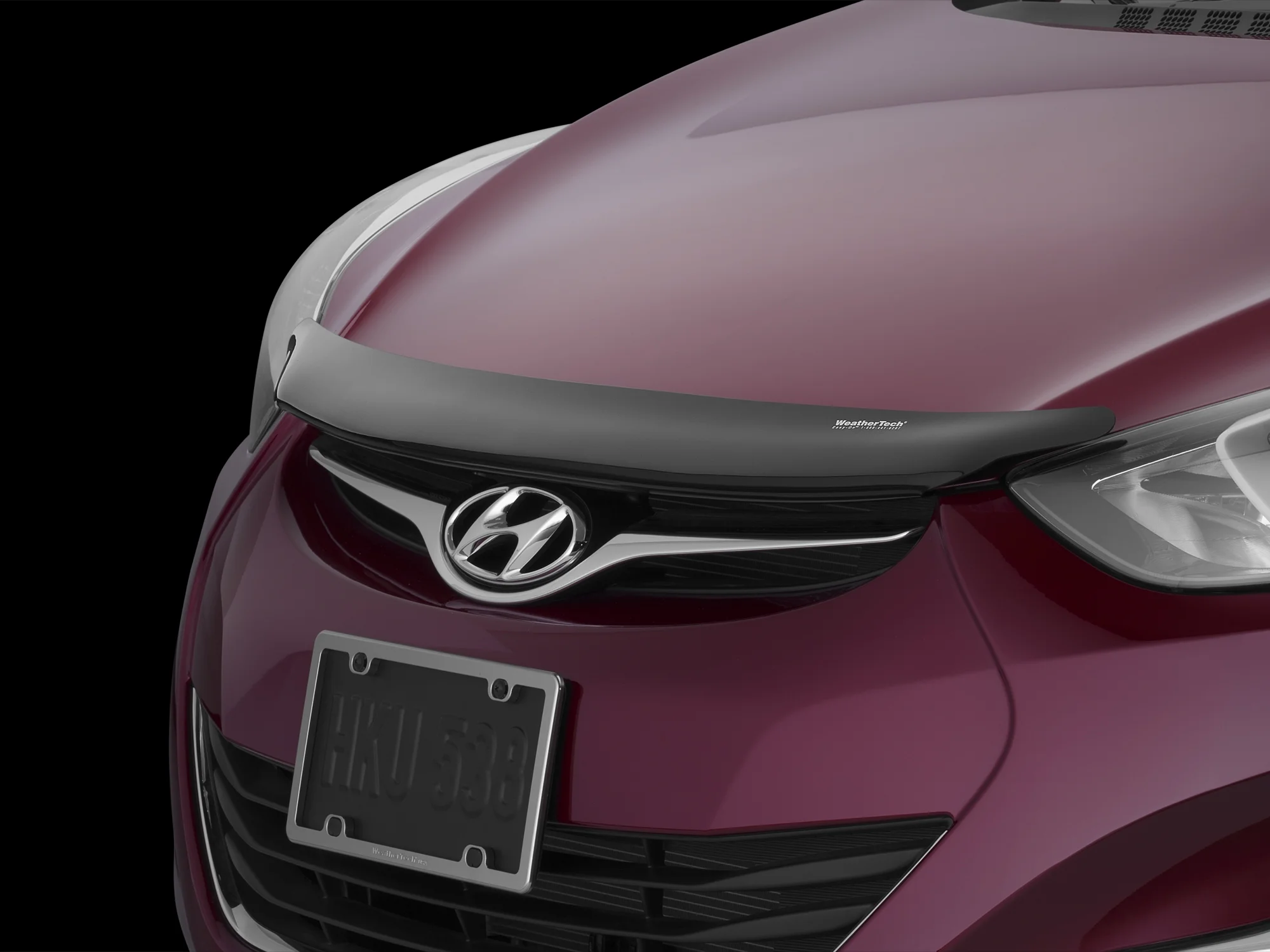 WeatherTech Stone and Bug Deflector Custom Fit Hood Deflector compatible with 2011-2014 Hyundai Elantra