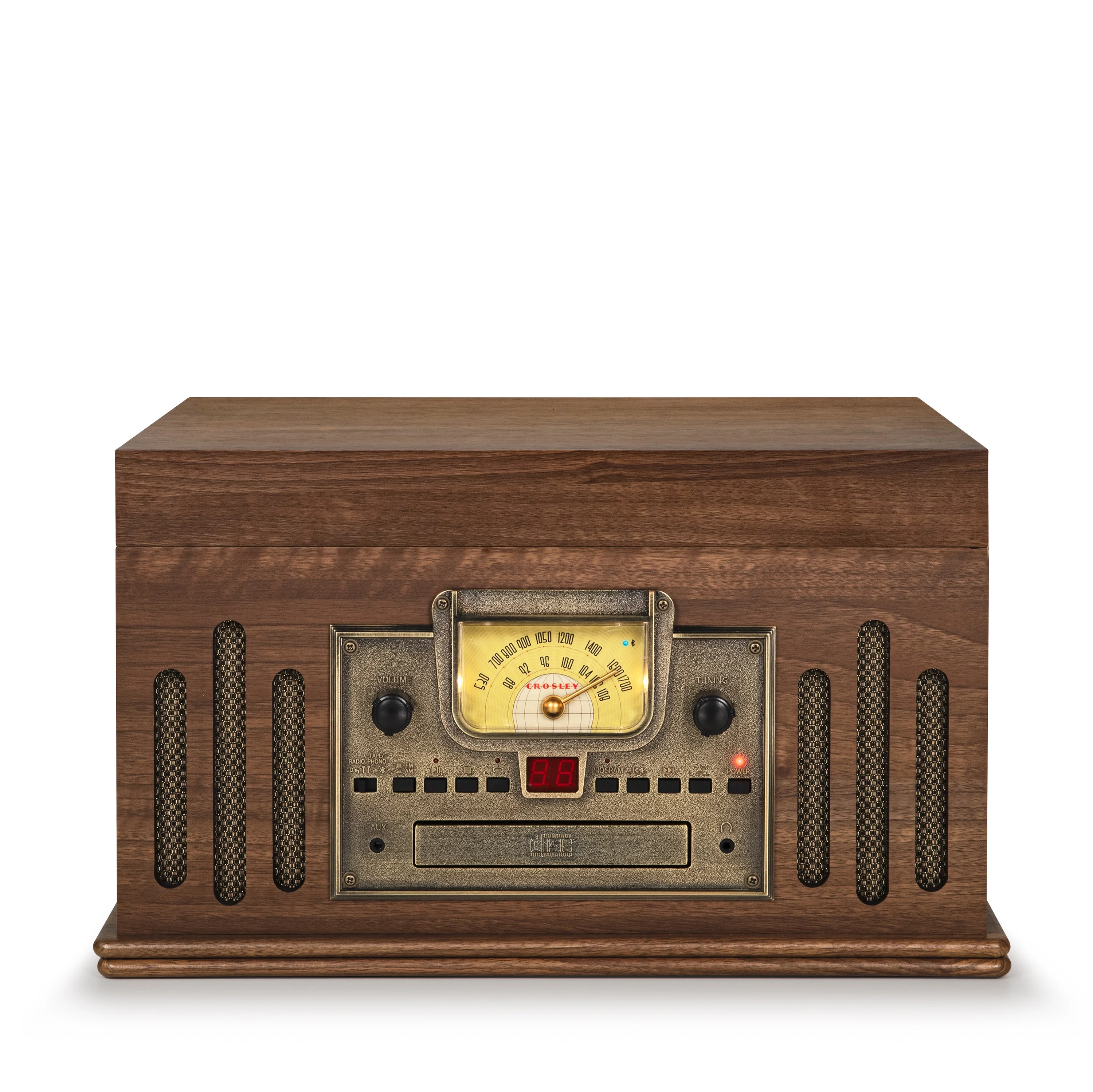 Crosley Musician Vinyl Record Player with Speakers and Wireless Bluetooth - Audio Turntables
