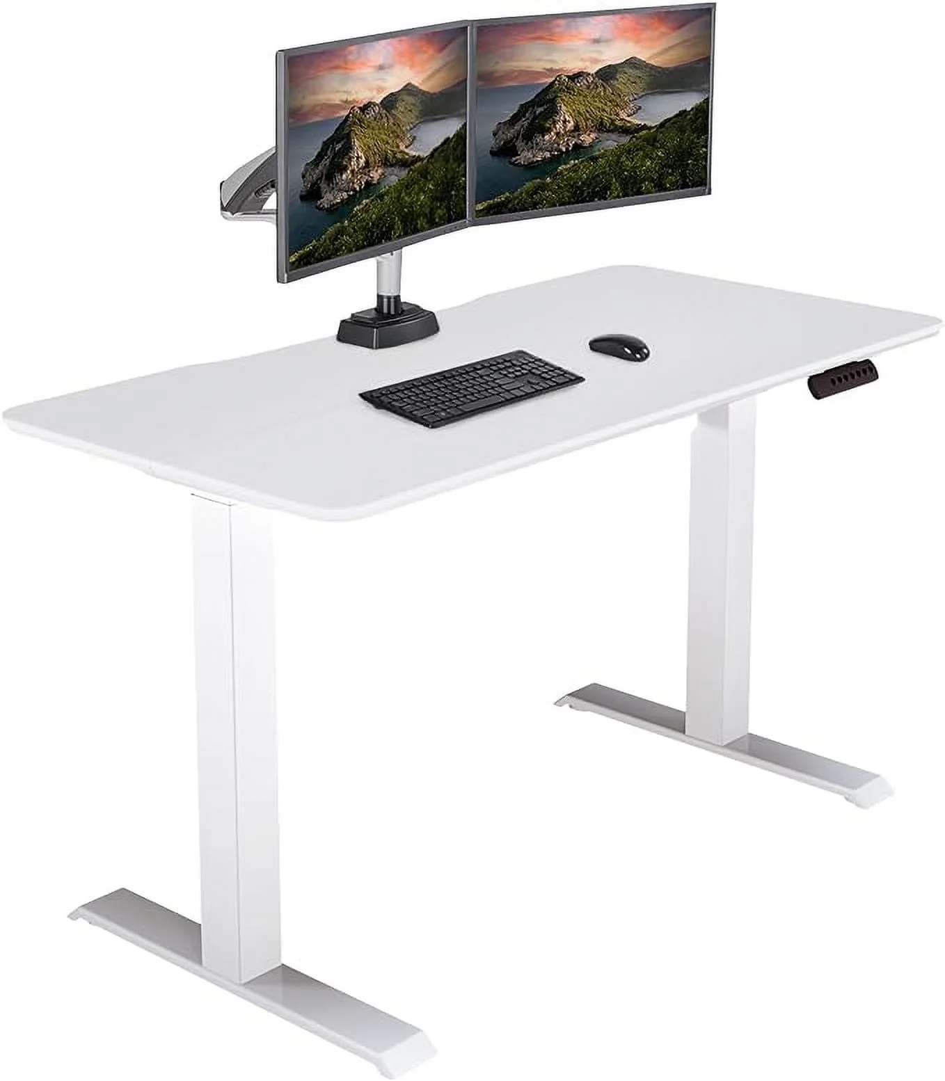 Vari Standing Desk with Adjustable Height for Home Office Stand Up Table, 48” x 24” White