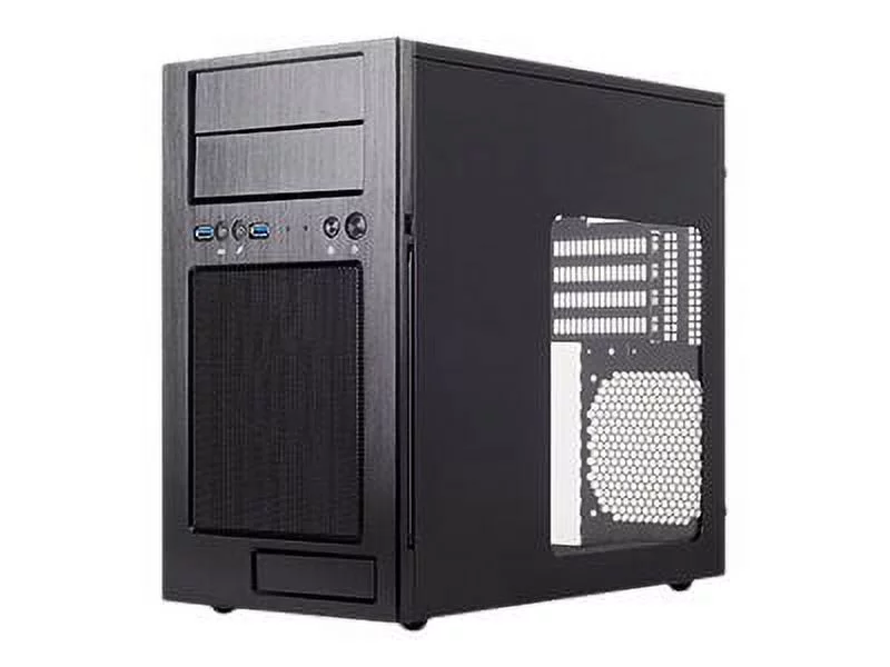 SilverStone TEMJIN TJ08-E - Tower - micro ATX - no power supply (ATX / PS/2) - black - USB/Audio/Mic