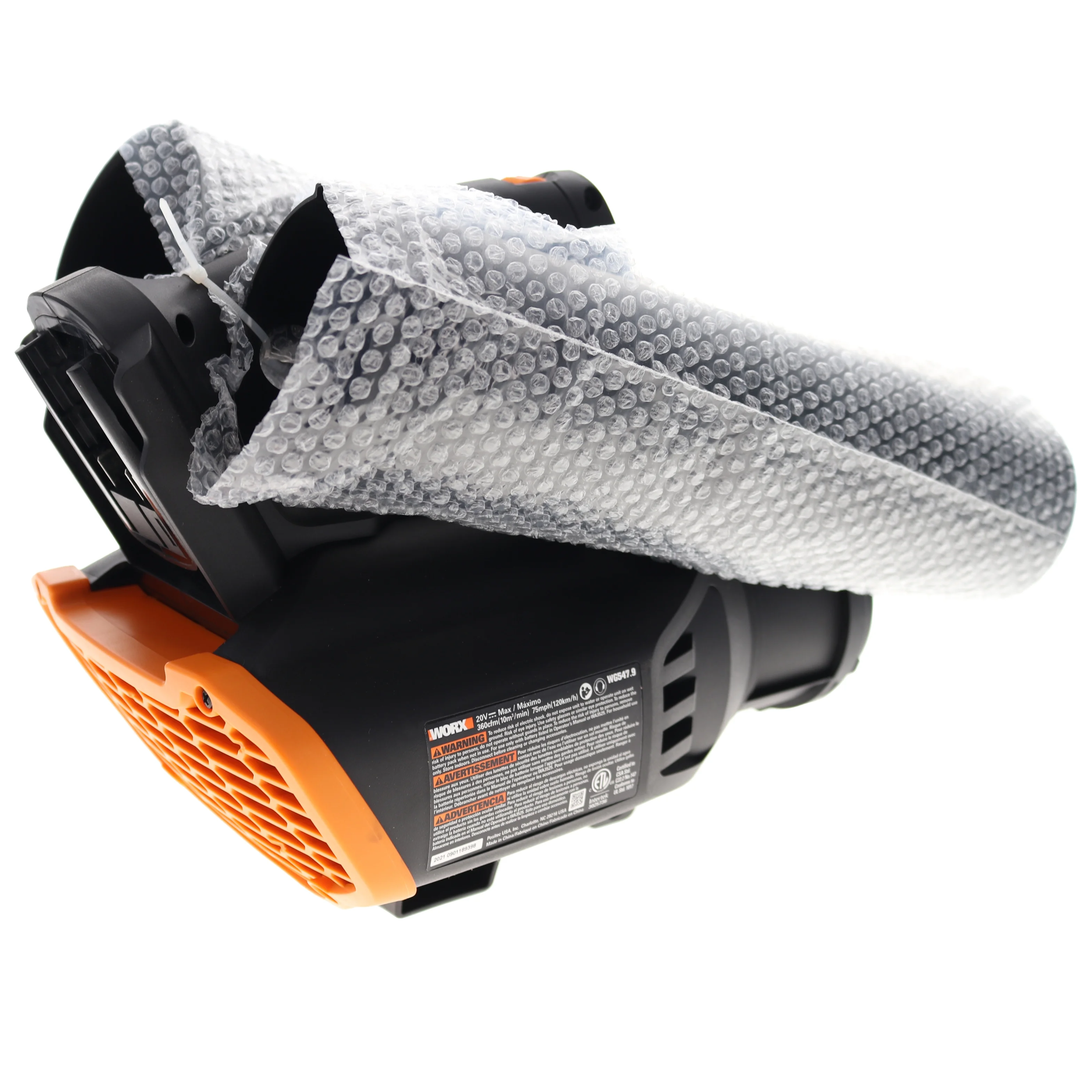 Worx 20V (2.0Ah) Power Share Cordless Turbine Blower, 2-speed, Bare Tool Only # WG547.9