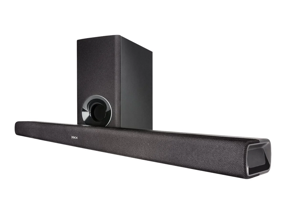 Denon - DHT-S316 Slim Home Theater Sound Bar with Wireless Subwoofer | Virtual Surround Sound | HDMI ARC | Wall Mountable - Black