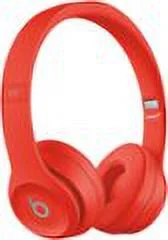 Restored Beats by Dr. Dre - Solo 3 Wireless On-Ear Headphones - Citrus Red MX472LL/A (Refurbished)