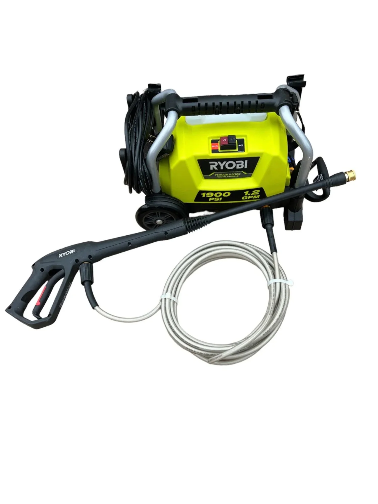 1900 PSI 1.2 GPM Cold Water Wheeled Electric Pressure Washer - Factory Reconditioned