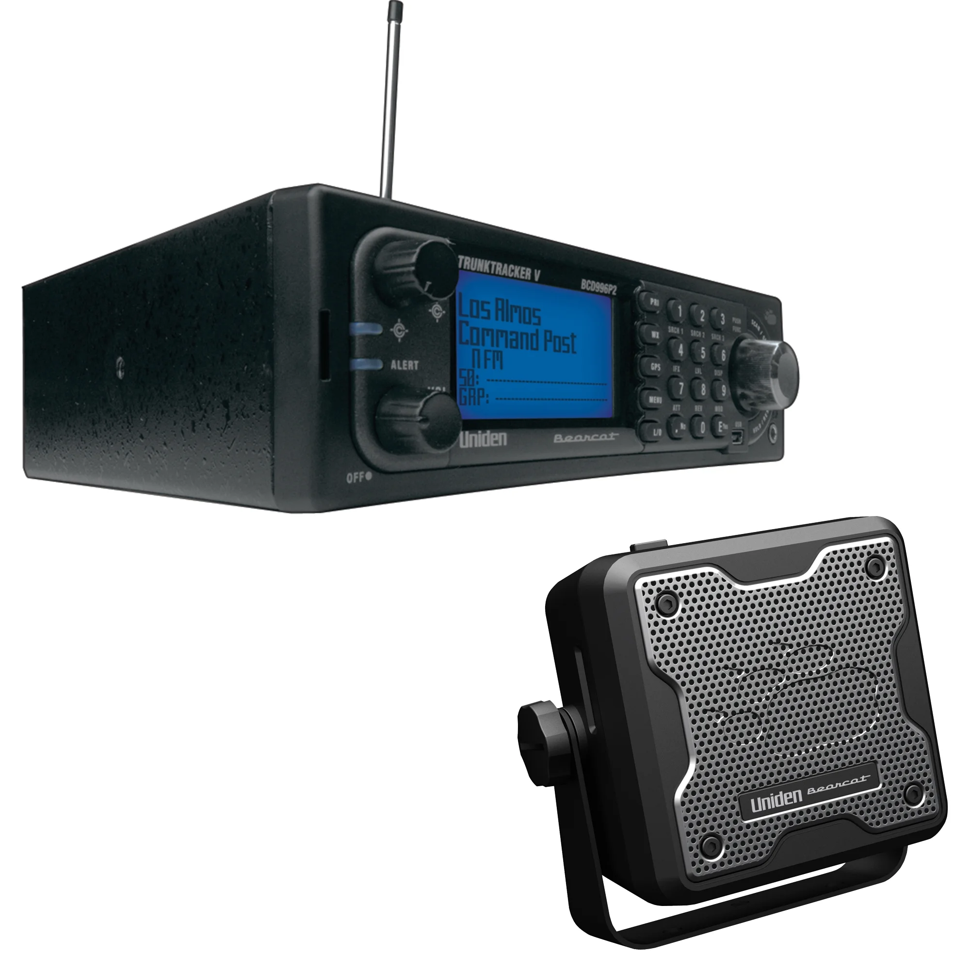 Uniden BCD996P2 TrunkTracker V Digital Mobile Scanner & BC15 Accessory CB/Scanner Speaker