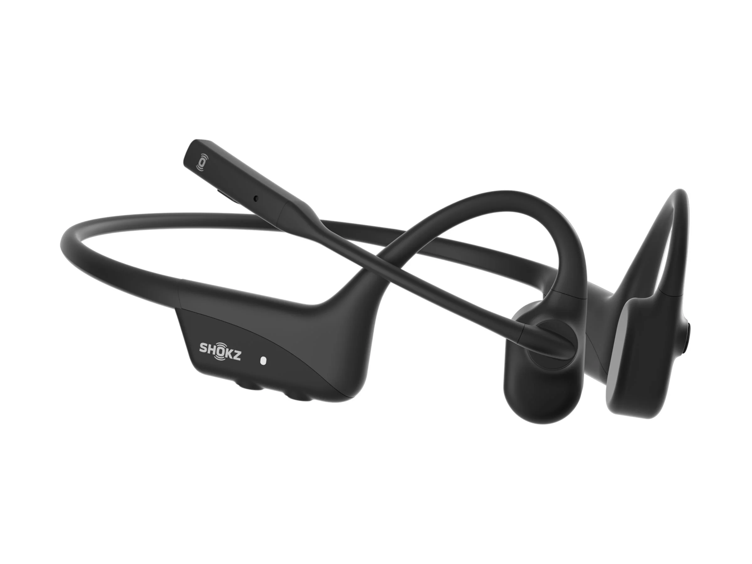 Shokz OpenComm2 - Headset - open ear - behind-the-neck mount - Bluetooth - wireless - black