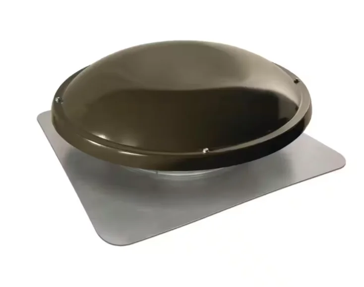 GAF Master Flow 1500 CFM Weathered Wood Power Roof Mount Attic Fan with Humidistat/Thermostat