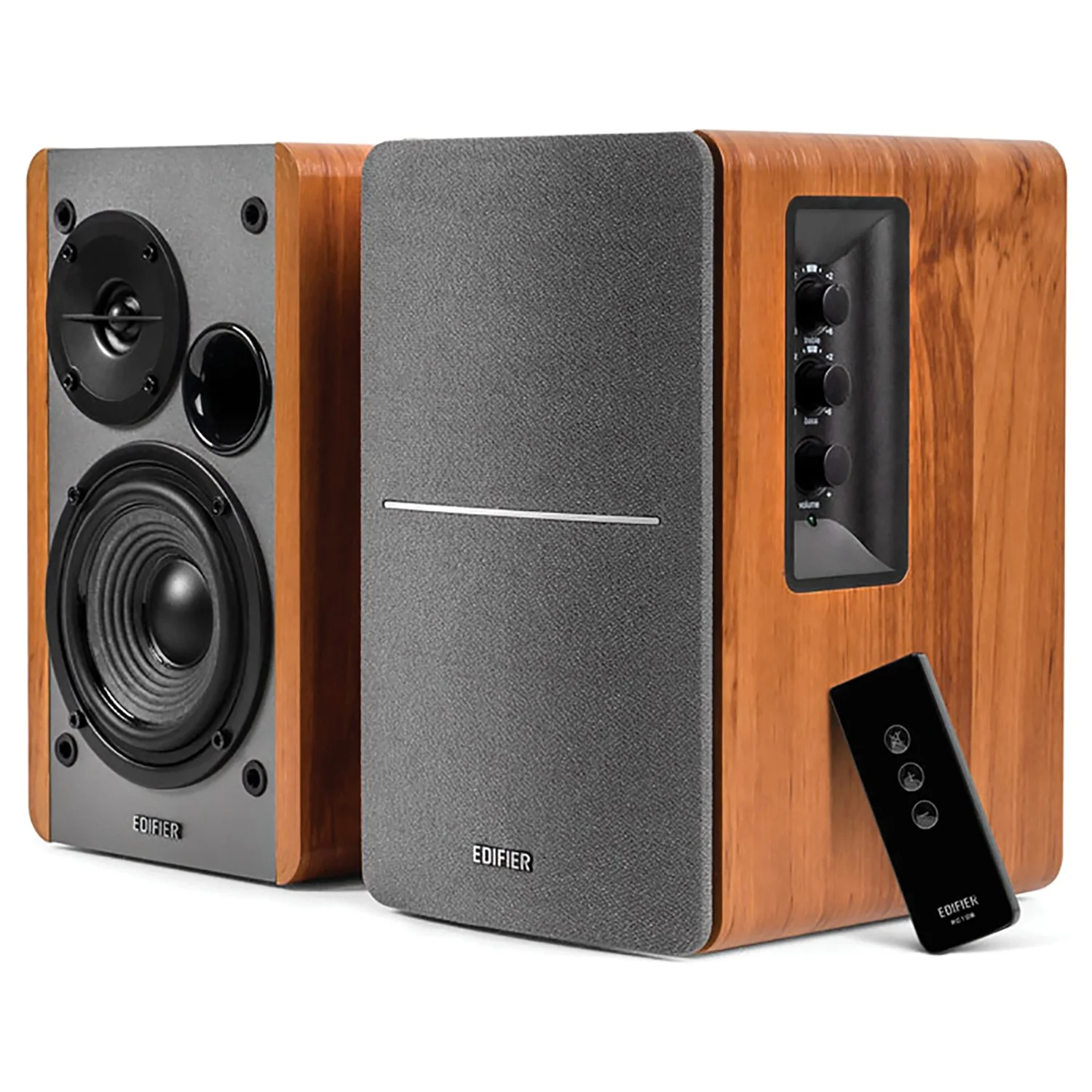 Edifier R1280T Powered Bookshelf Speakers - 2.0 Active Near Field Monitors - Studio Monitor Speaker - Wooden Enclosure - 42 Watts RMS