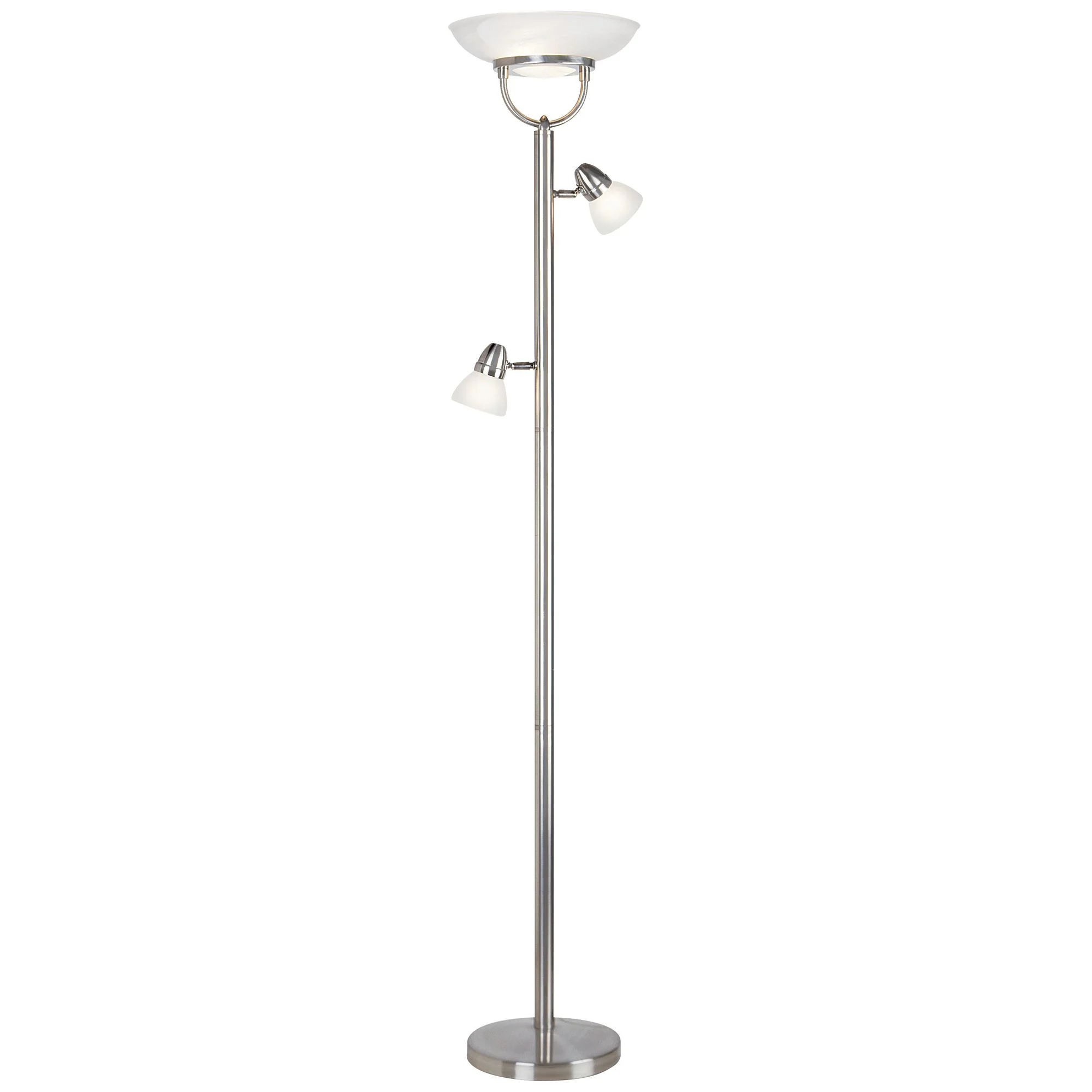 360 Lighting 3 in 1 Modern Torchiere Floor Lamp with Side Lights 70