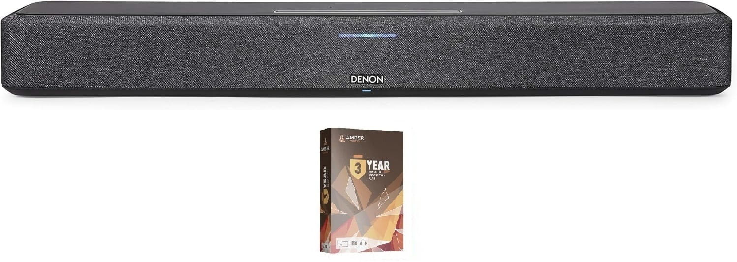 Denon Home SB-550 Black Built-In HEOS Wireless Bluetooth Sound Bar with a 3 Year Amber Protection Plan (2021)