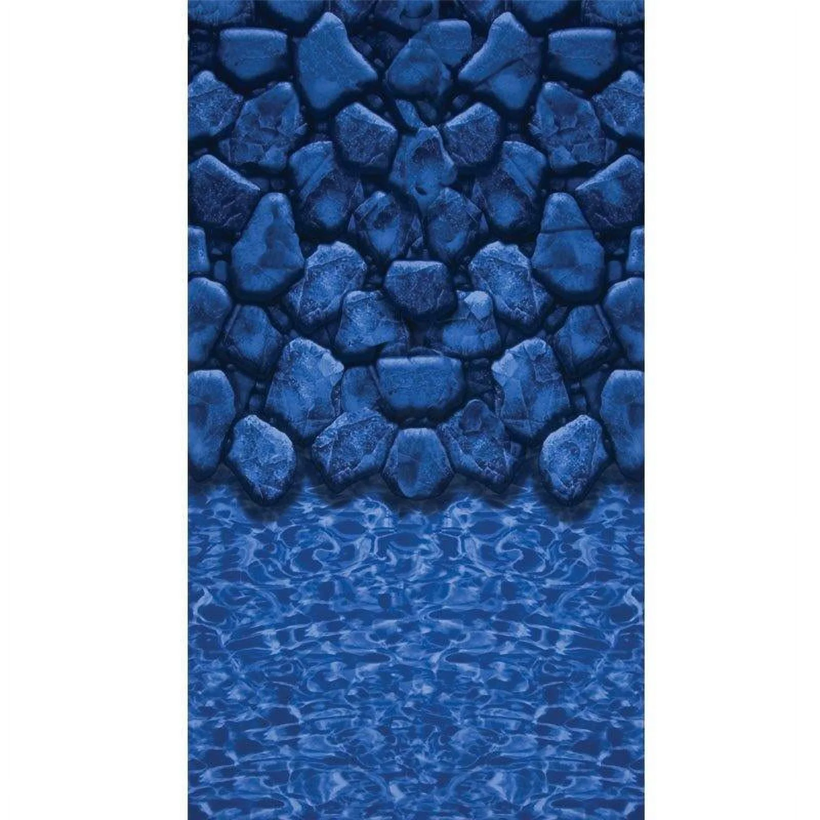 In The Swim 18' Round 25 Mil Overlap Pool Liner for Above Ground Swimming Pools - Boulder Swirl Design - 48/52 Inch Wall Height LI1848BSO25