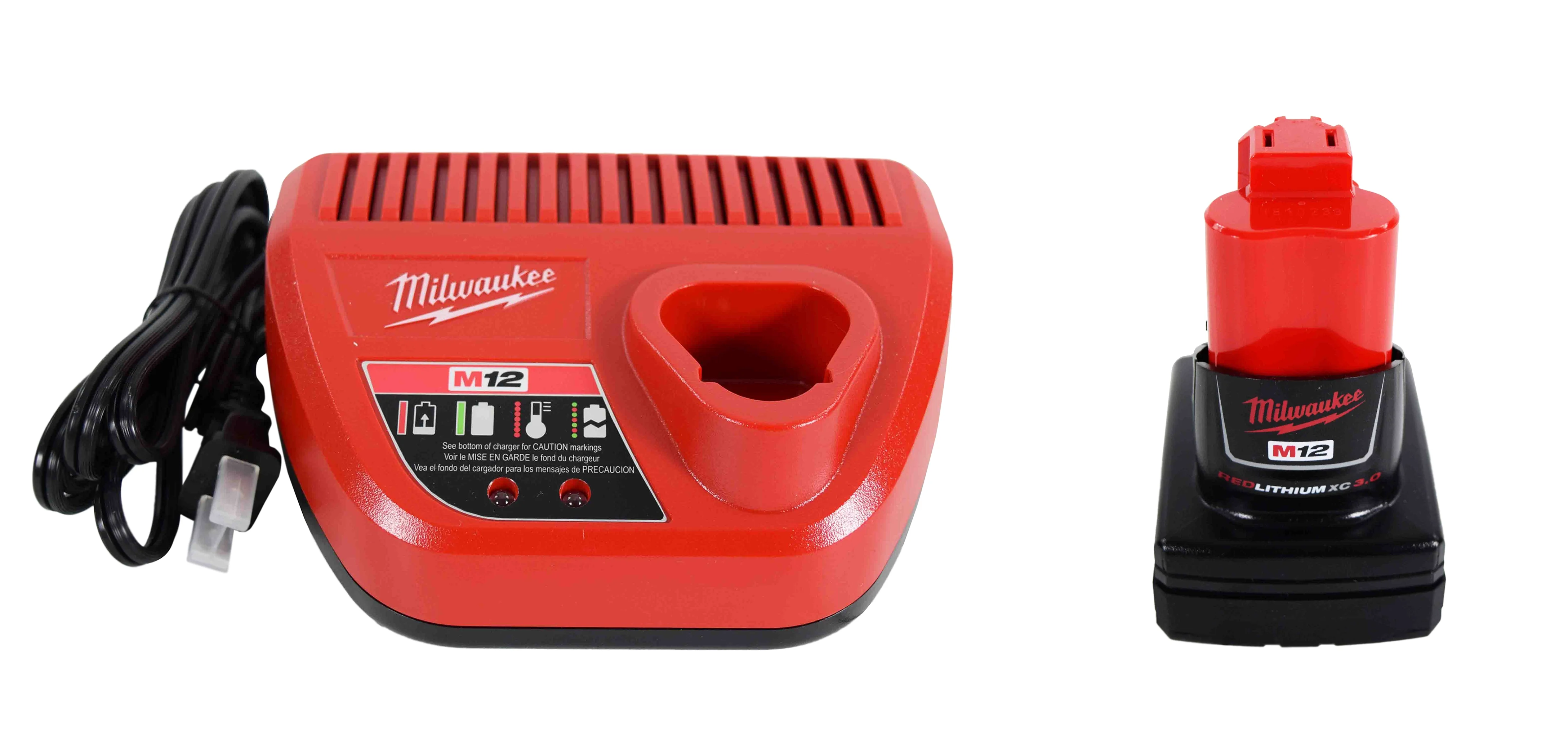 Milwaukee 2475-21XC 12V Cordless Lithium Ion Compact Inflator Kit with 4.0 Ah Battery & Charger