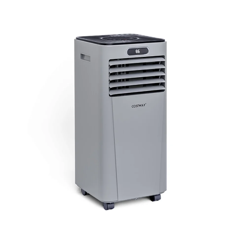 Spaco 10000 BTU 4-in-1 Portable Air Conditioner with Dehumidifier and Fan Mode-Gray, Small Air Conditioner Portable with Built-in Dehumidifier