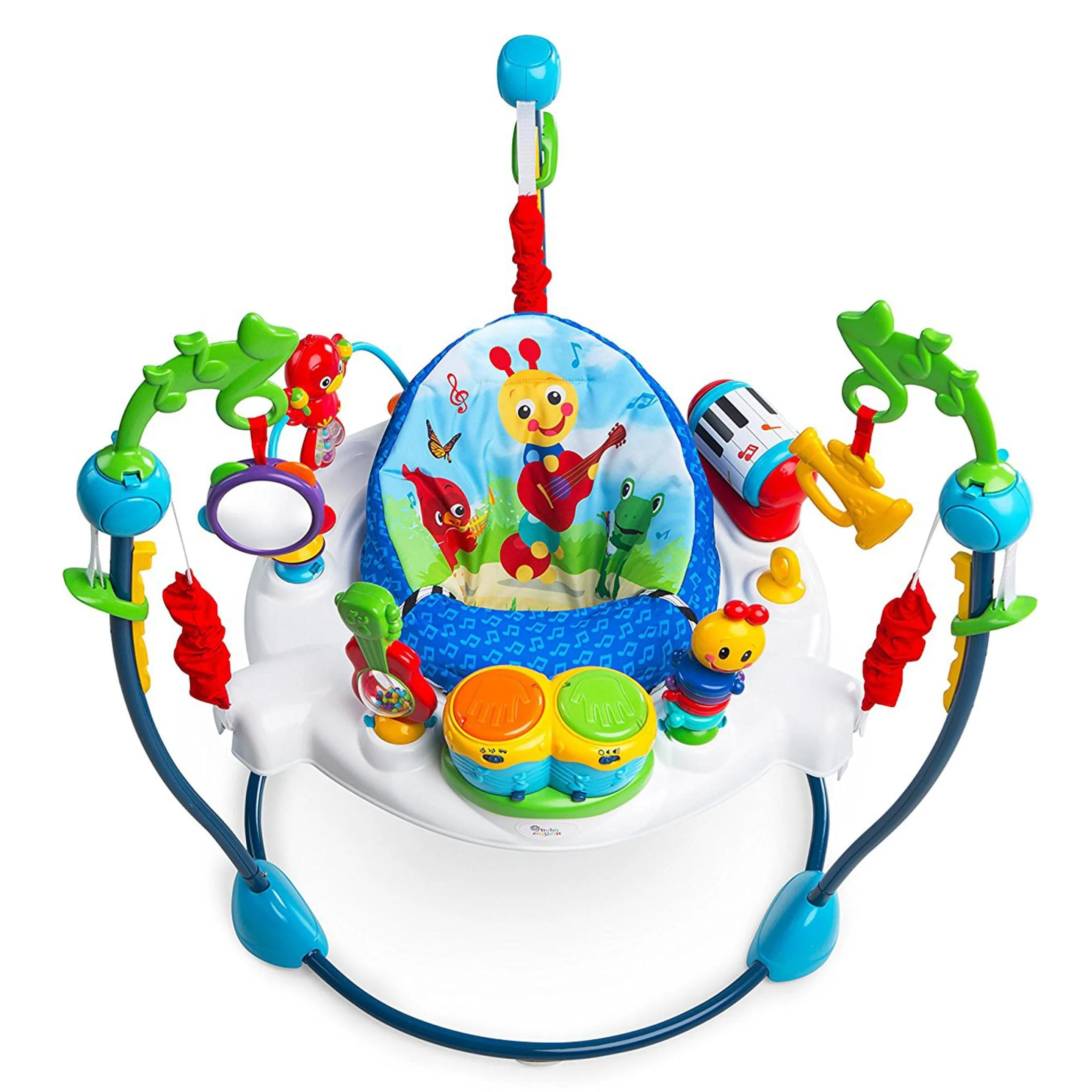 Baby Einstein Neighborhood Symphony Activity Infant Jumper with Take-Along Drum Set, Unisex