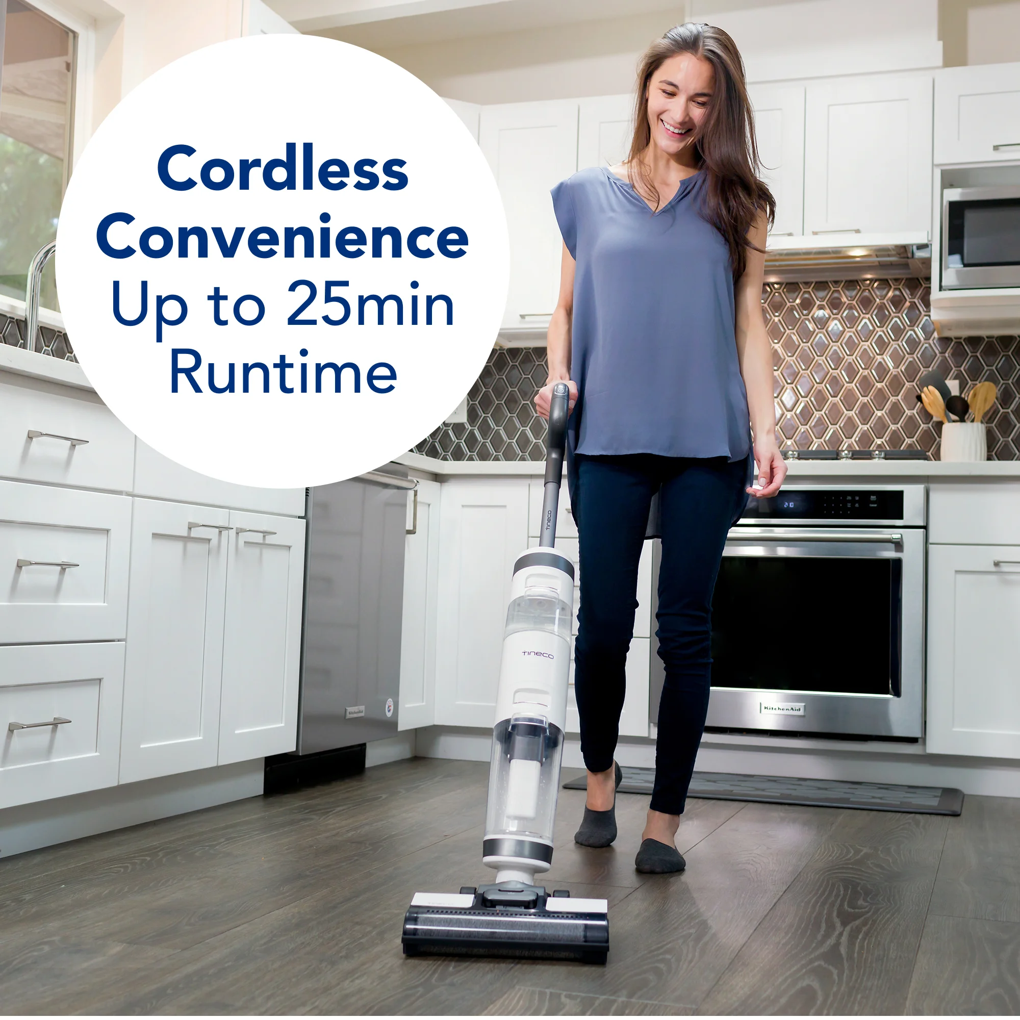 Restored Tineco iFloor 3 Plus Cordless Wet Dry Hard Floor Vacuum Cleaner (Refurbished)