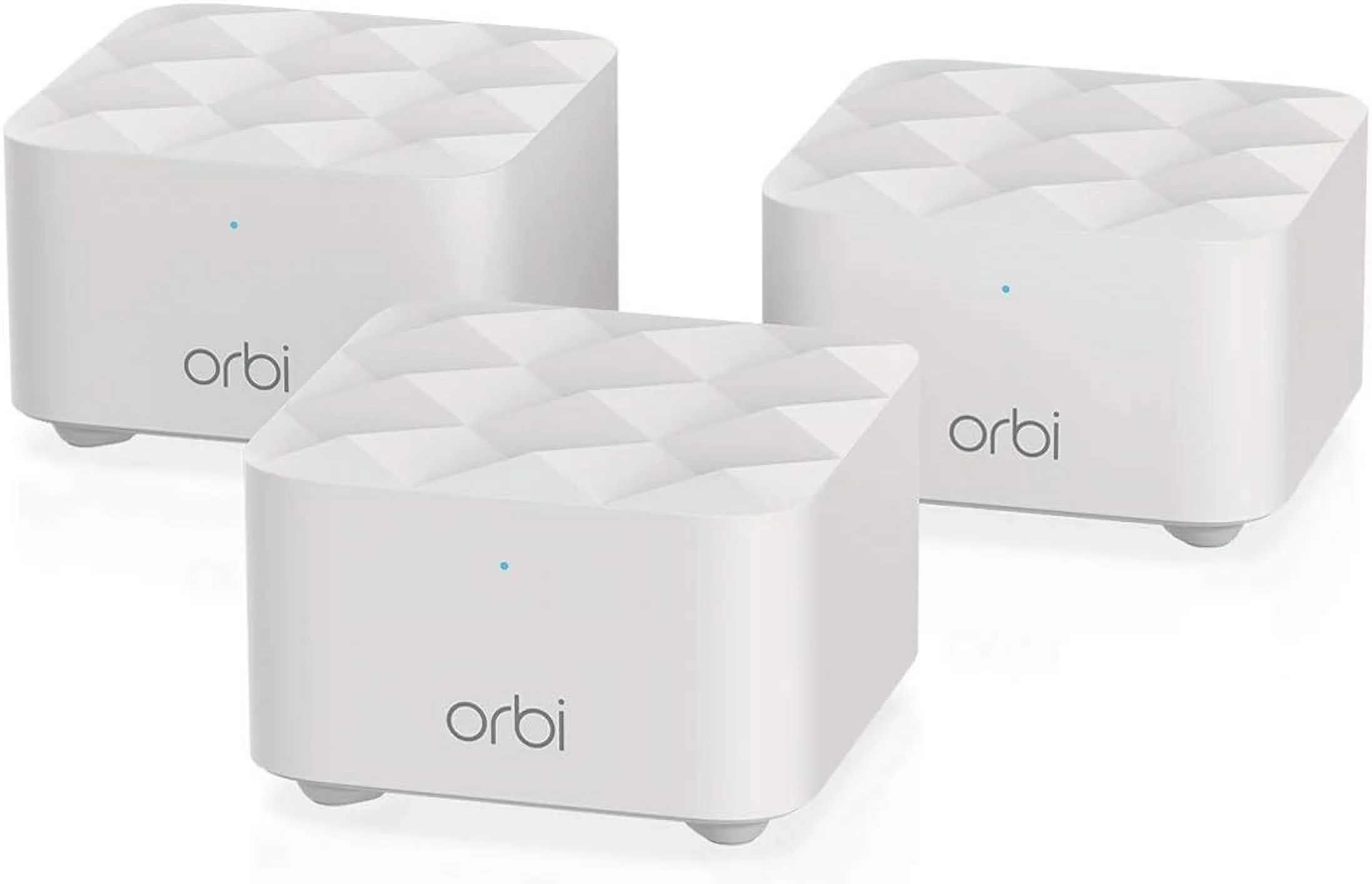Restored NETGEAR Orbi Whole Home Mesh WiFi System (RBK13) – Router replacement covers up to 4,500 sq. ft. with 1 Router & 2 Satellites (Refurbished)