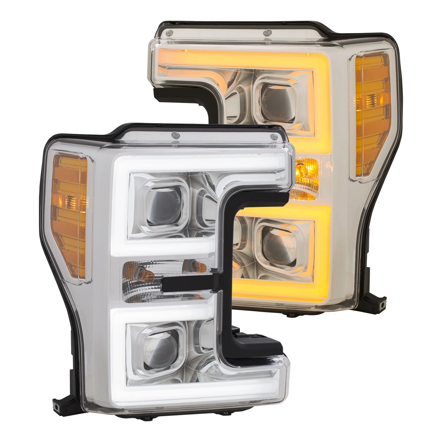ANZO USA 111389 Projector Headlight Set Fits select: 2017-2019 FORD F250, 2017-2019 FORD F350
