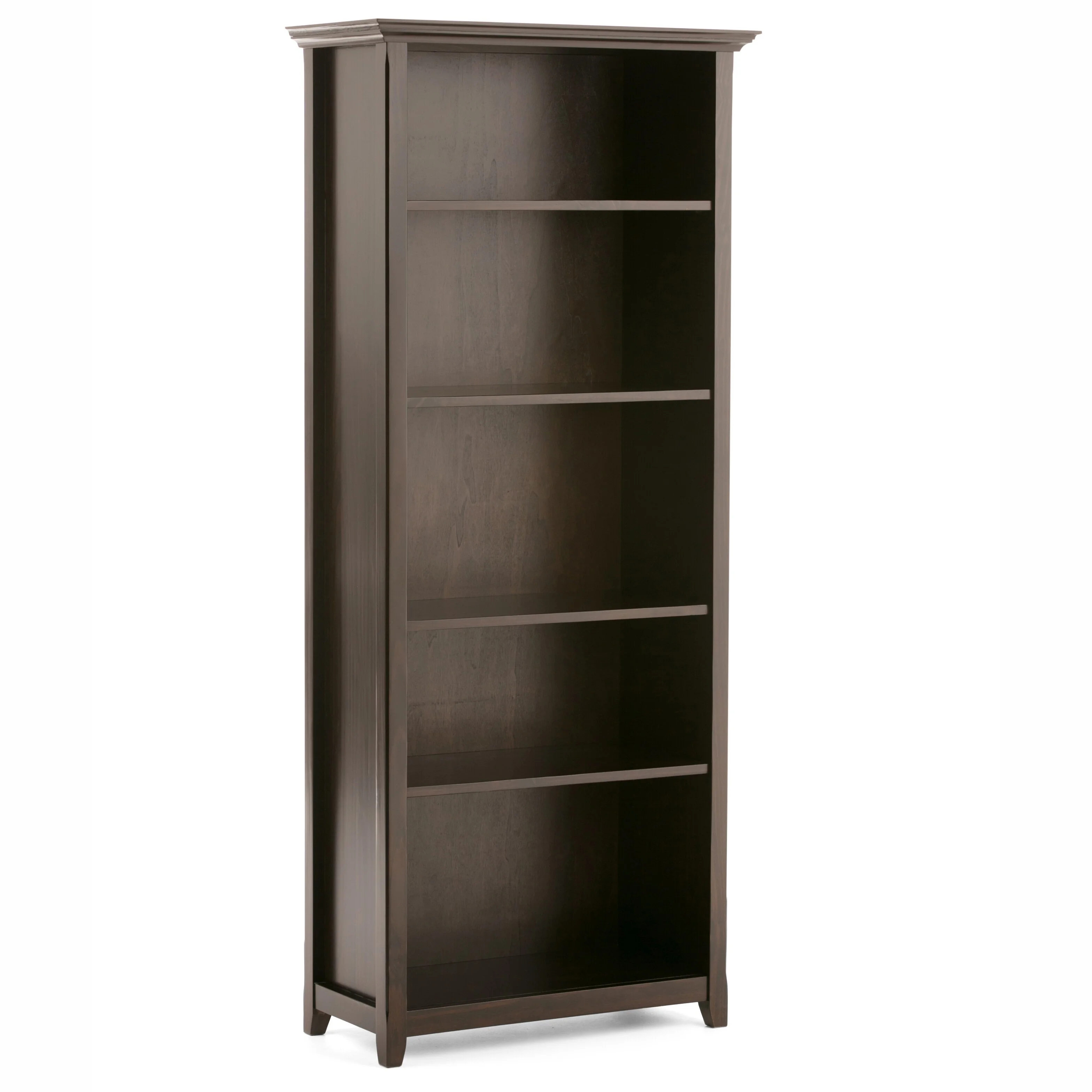 WyndenHall Halifax Solid Wood Transitional 5-shelf Bookcase - 30