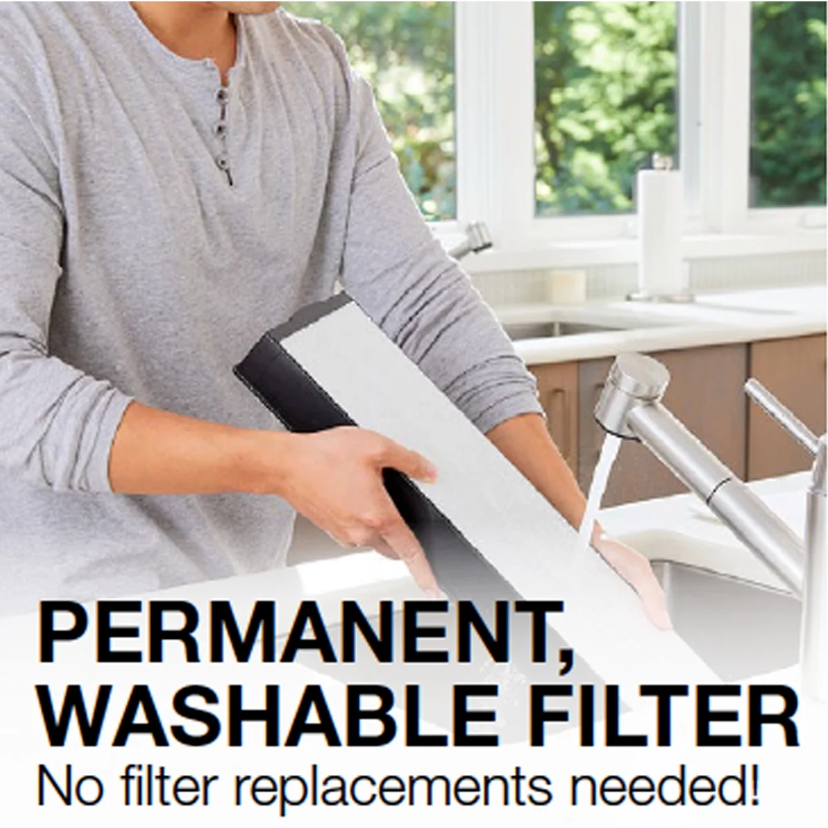 Honeywell Air Purifier, HFD300, 225 sq ft, ifD Particle Washable Filter, Allergen, Smoke, Pollen, Dust Reducer