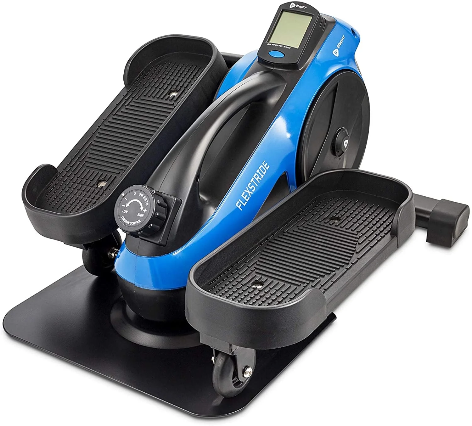 Lifepro Flexstride Under Desk Elliptical Machine Workout Fitness Pedal Exerciser 14lbs, Blue
