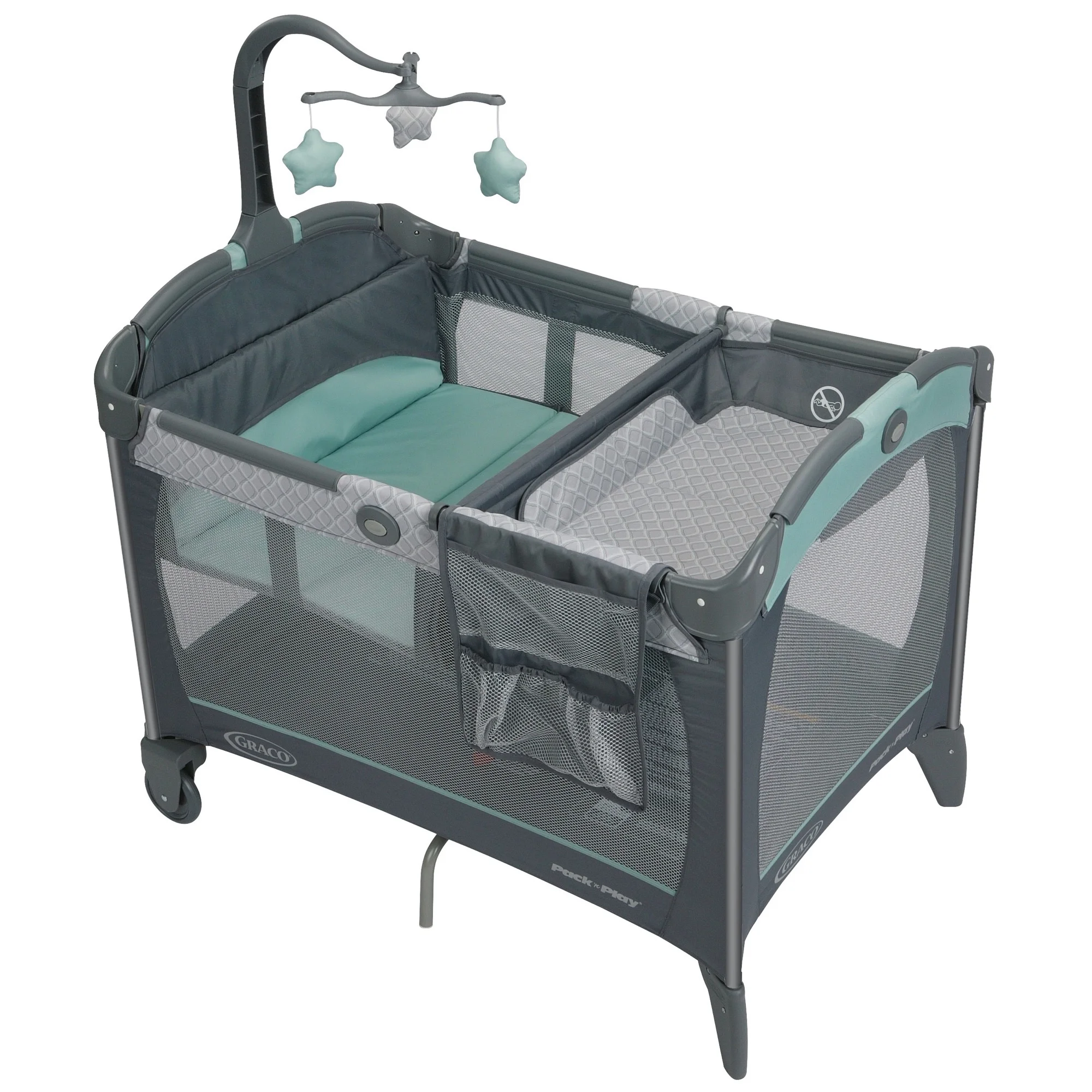 Graco Pack 'n Play Change 'n Carry Playard , Includes Portable Changing Pad, Manor, 40x Inch (Pack of 1)