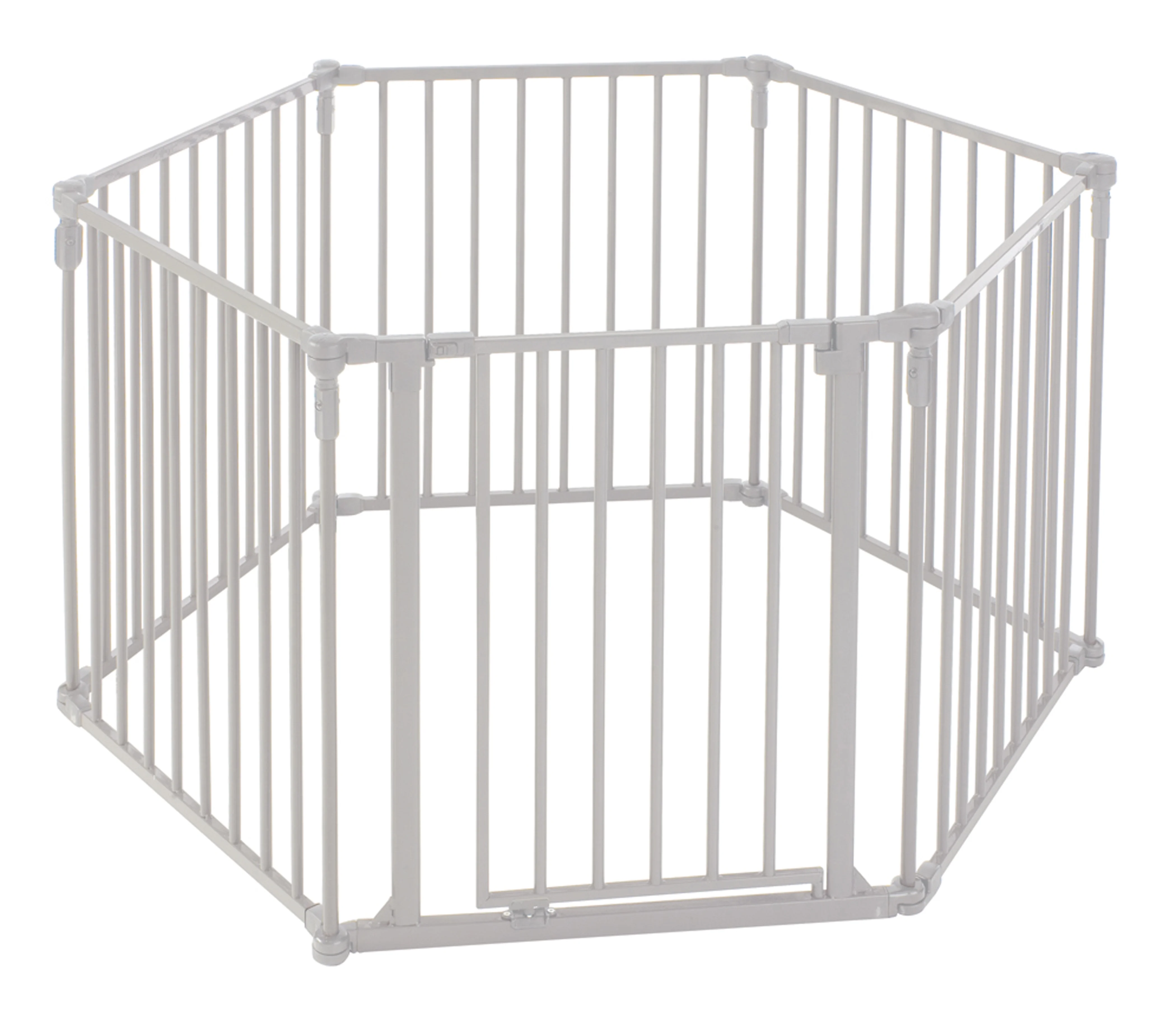 Toddleroo by North States 3-in-1 Superyard Baby Extra Wide Gate & Play Yard, Taupe Metal